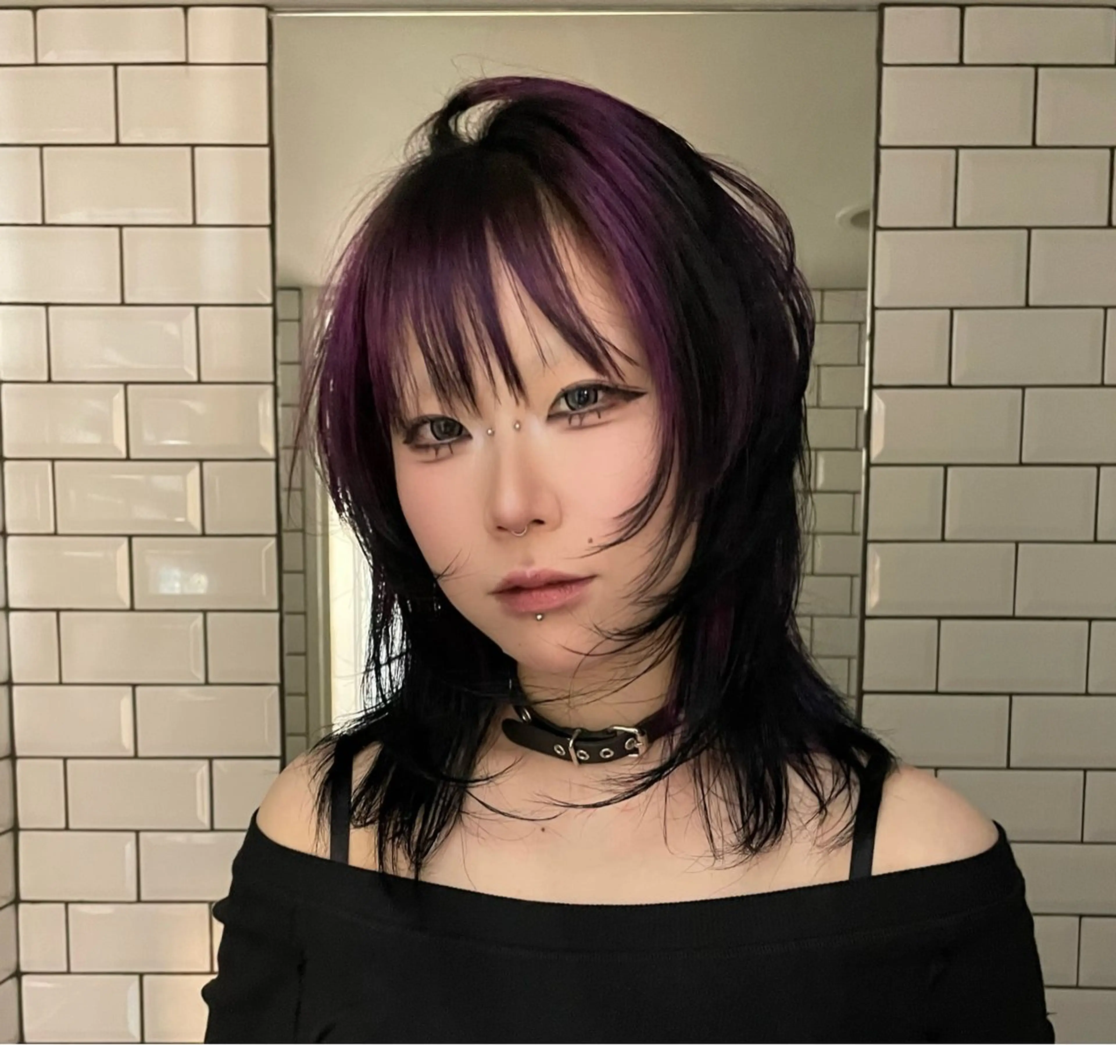 セミロング カラー ヘアカラー トリートメント ハイトーン/艶カラー /KISHIのヘアスタイル