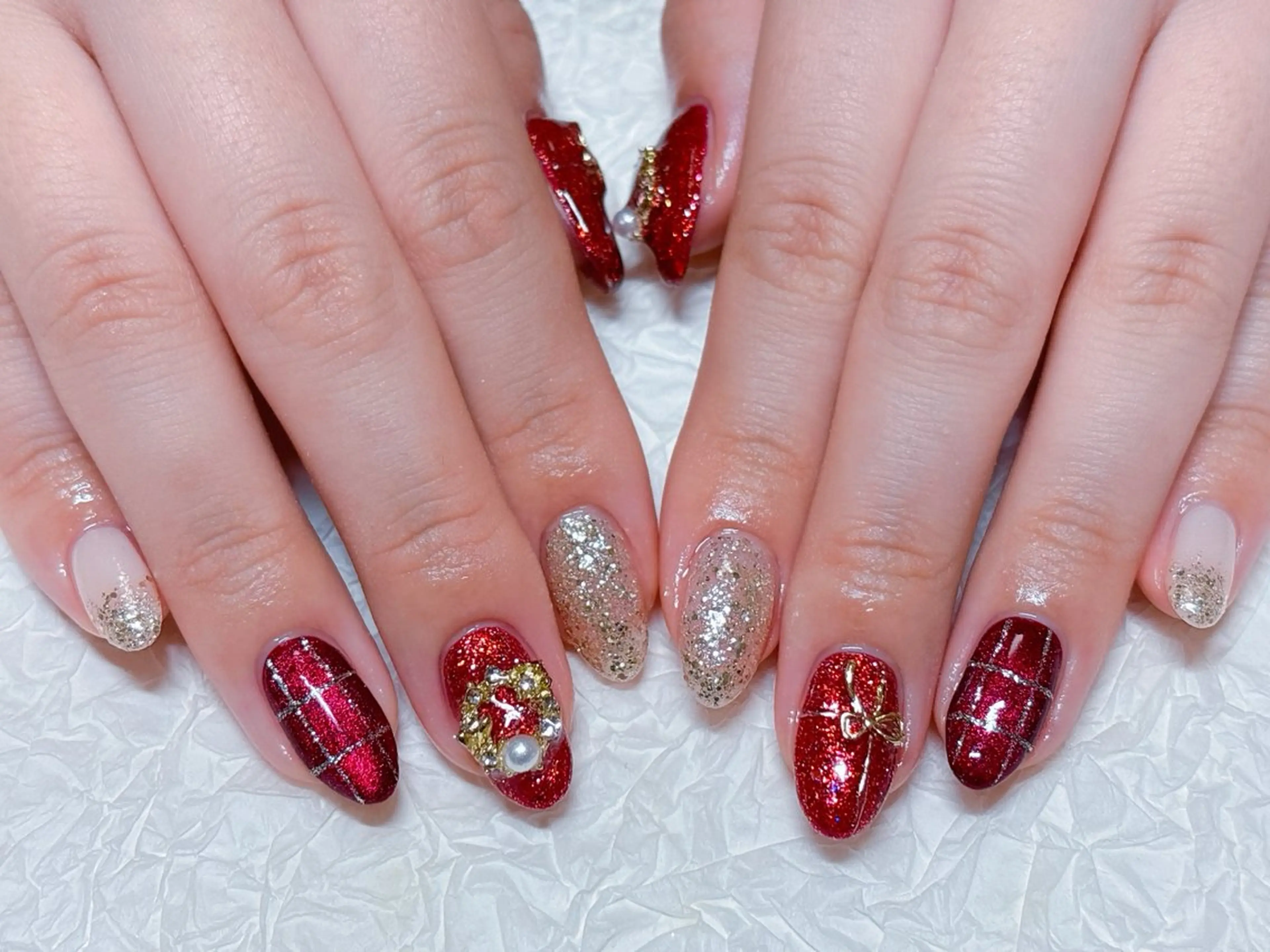 ネイル 冬ネイル クリスマス ゆ か_Nails💫のネイルデザイン