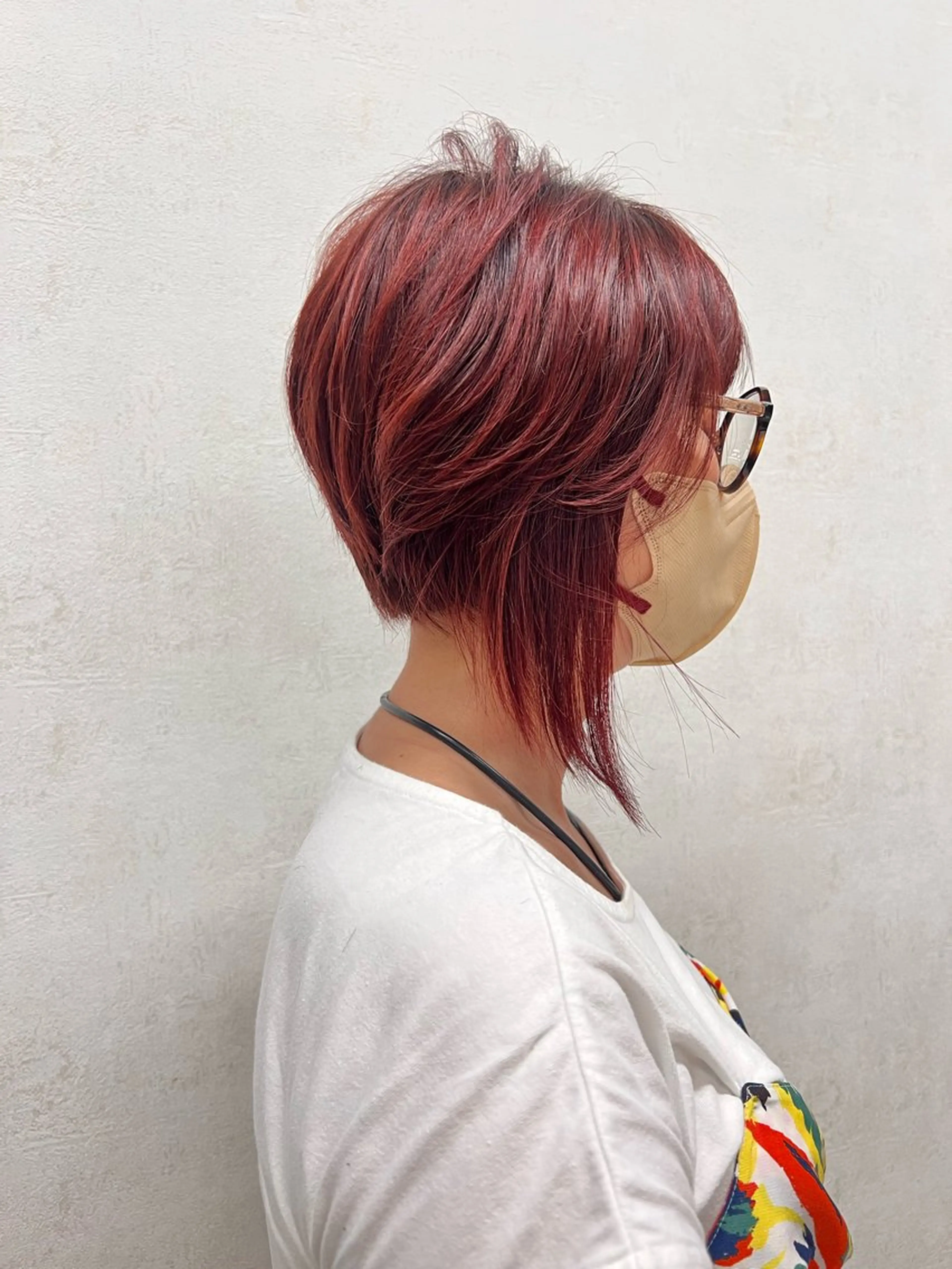 ショート ブリーチカラー 〻髪質改善〻アレンジのヘアスタイル