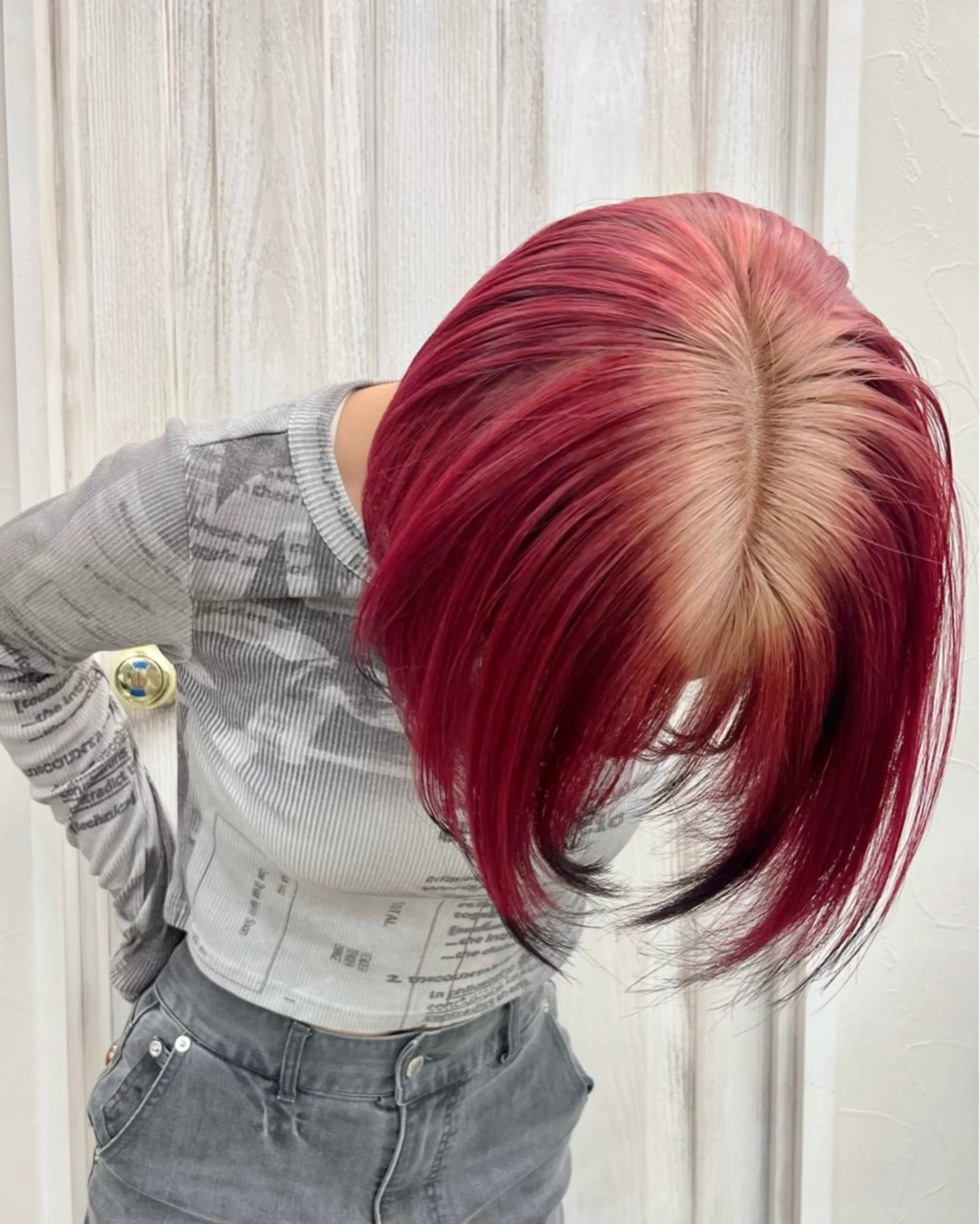 ミディアム カラー アディクシーカラー ベージュカラー ブリーチ ケアブリーチ デザインカラー ヘアカラー ツヤカラーを実現 /カンナのヘアスタイル
