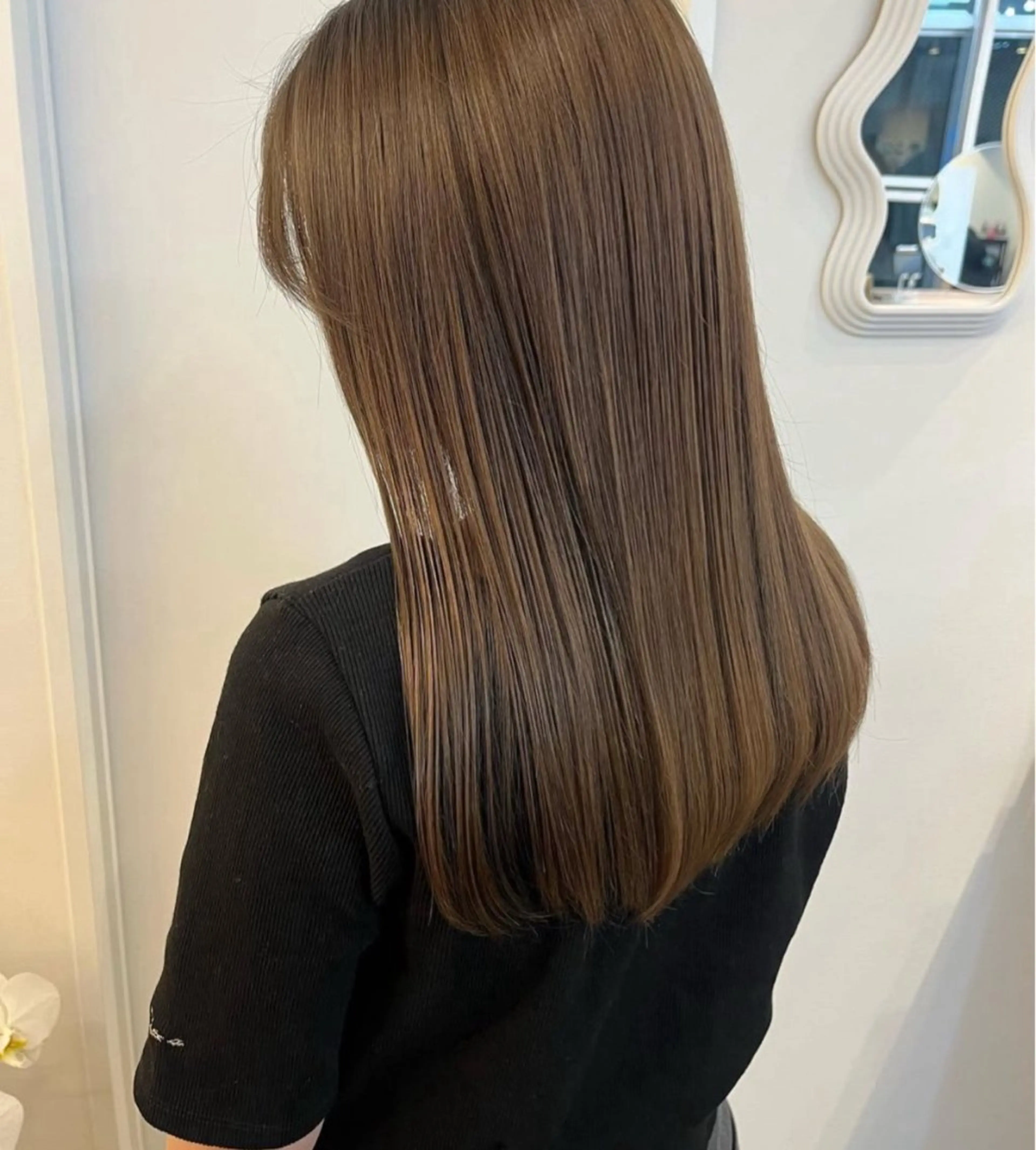 セミロング カラー uni/haruhi ☀️透明感カラーのヘアスタイル