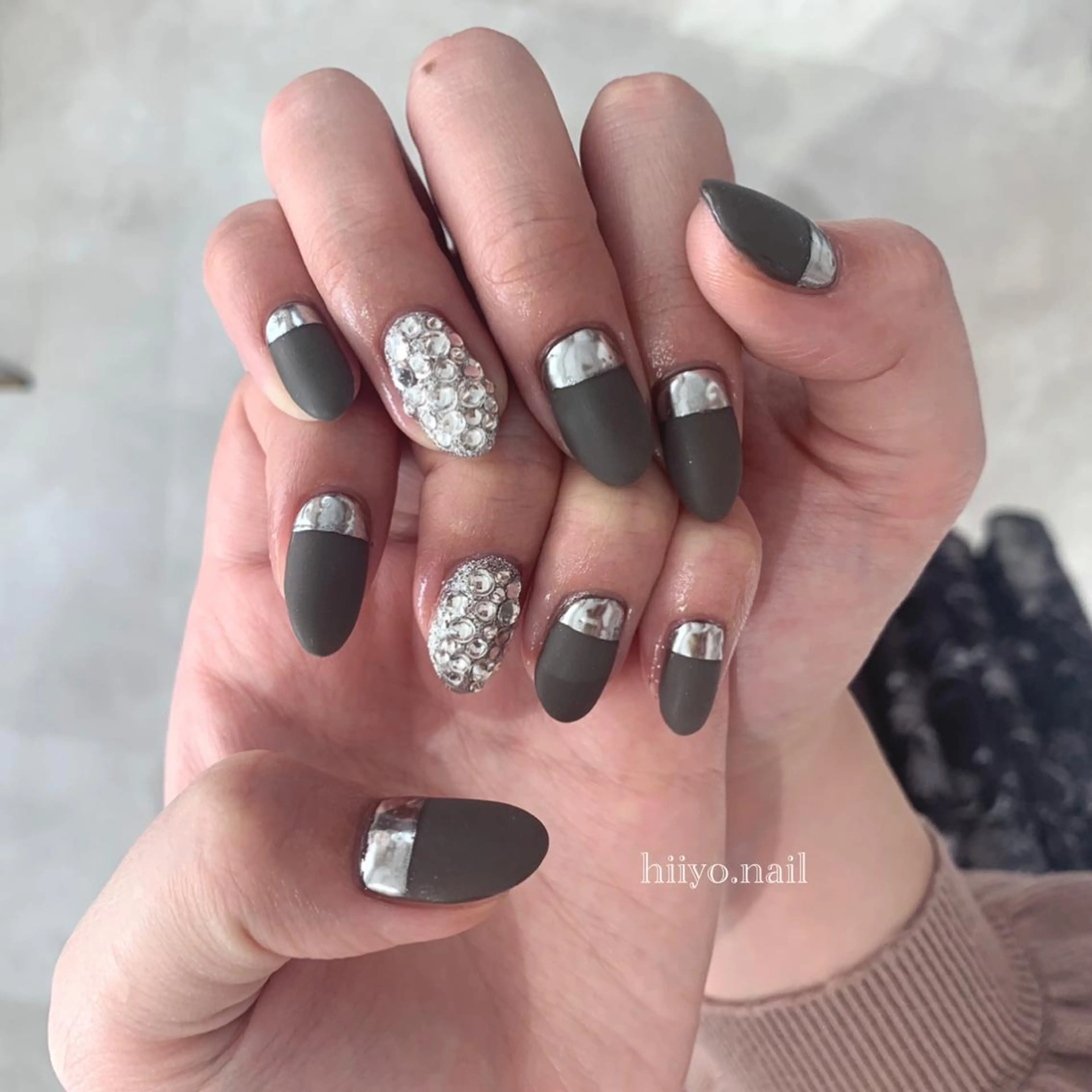 ネイル フレンチネイル キラキラネイル ミラーネイル ニュアンスネイル hiyo🫧ネイル /渋谷💍🎀のネイルデザイン