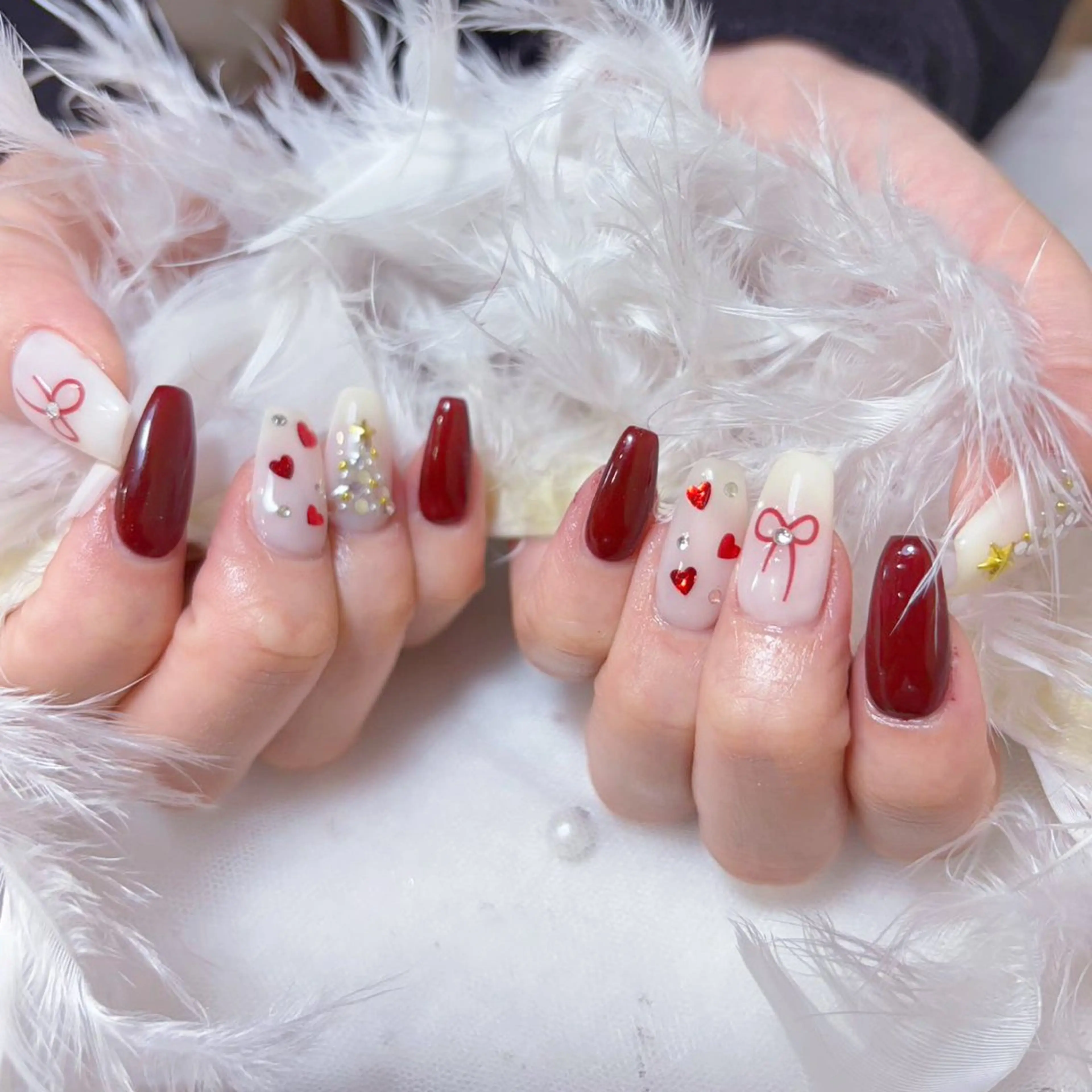 ネイル アートネイル オーロラネイル ガーリー キラキラネイル 韓国ネイル Diamond NAIL✨のネイルデザイン