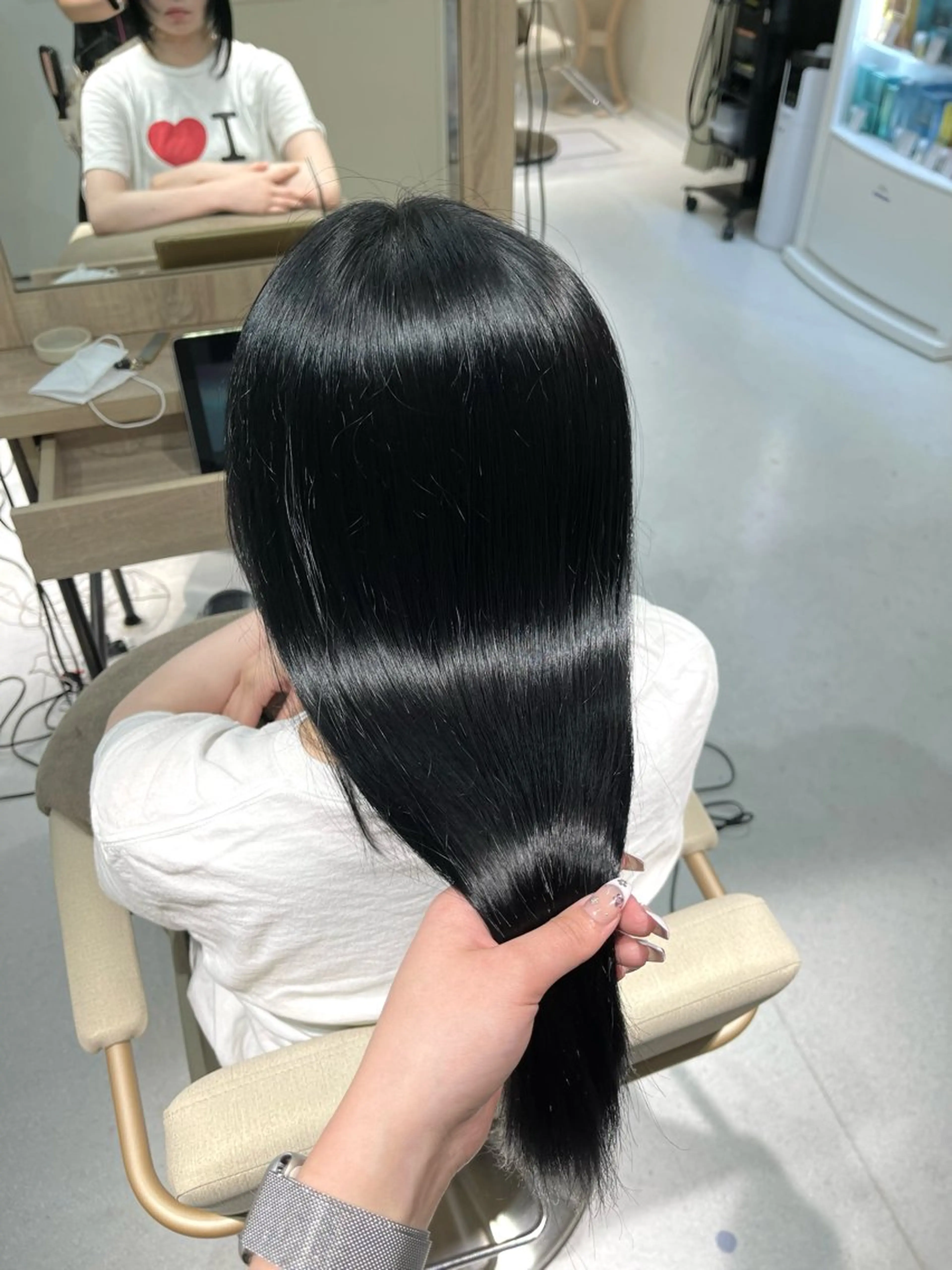 セミロング ヘアカラー トリートメント 【haire】ヘアリ ー🎀mitsukiのヘアスタイル