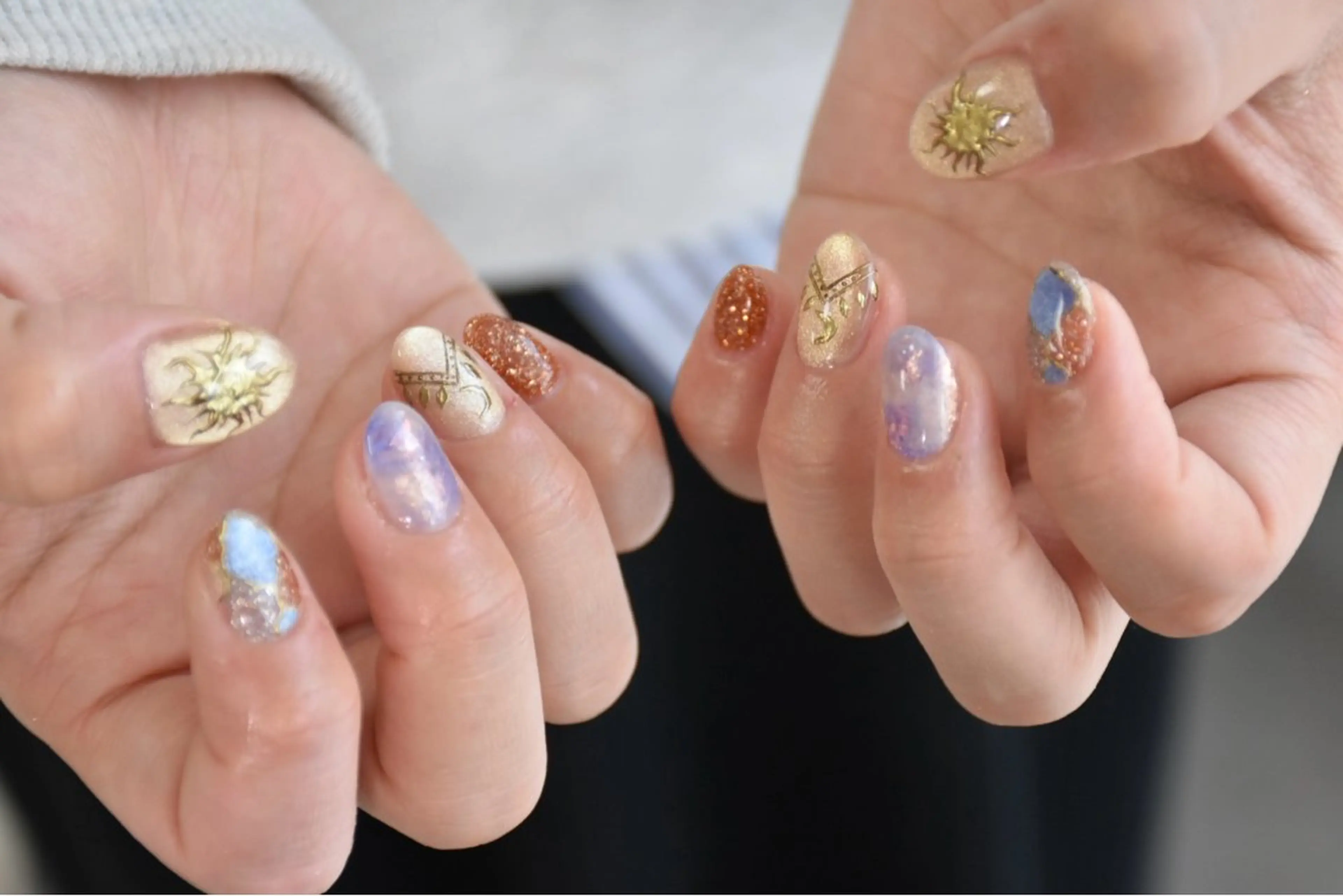 ネイル アートネイル 持ち込み ニュアンスネイル milot. ミロットのネイルデザイン