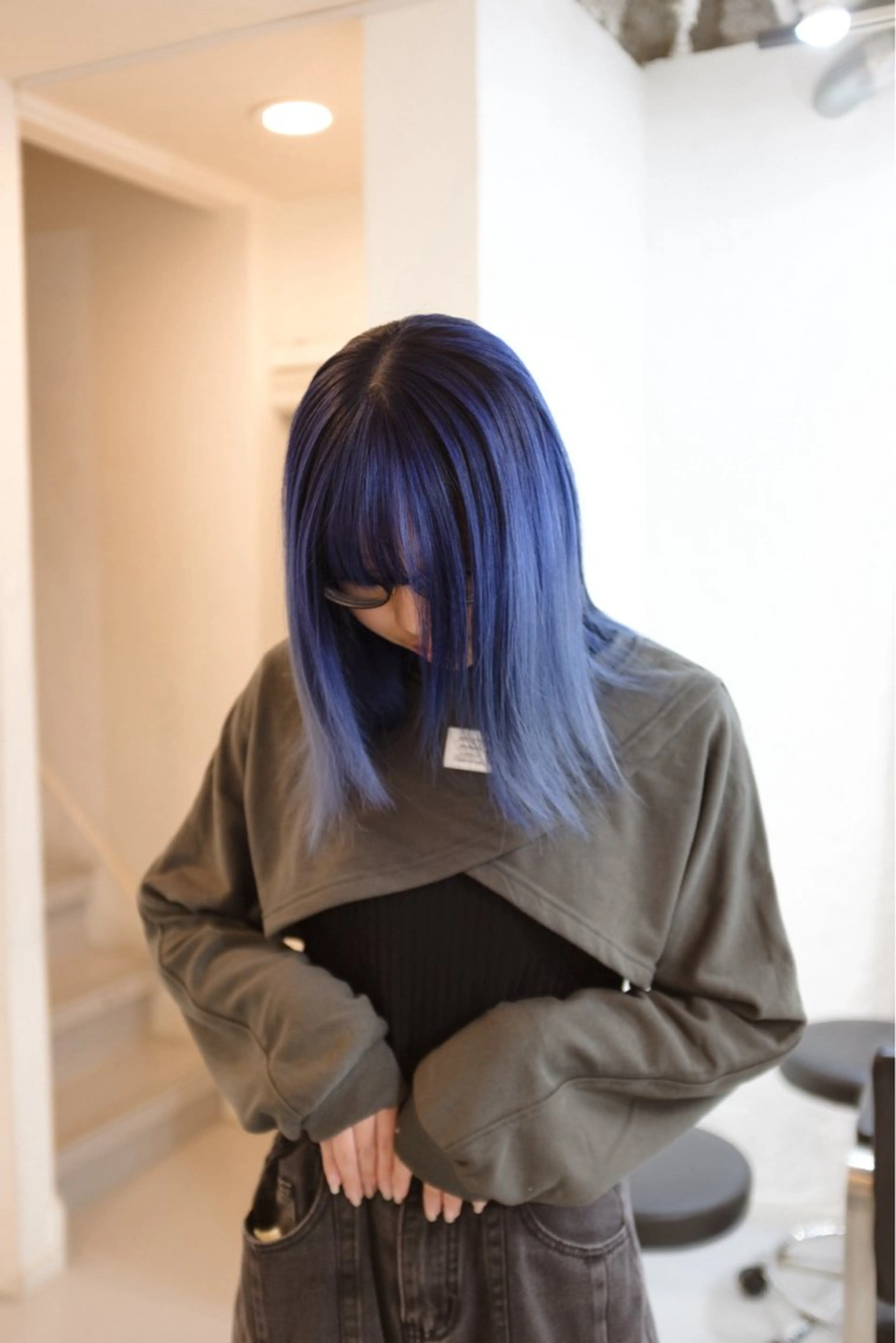 セミロング カラー ヘアアレンジ 🦠カラーリスト/ 魚瀬あおい🦠のヘアスタイル