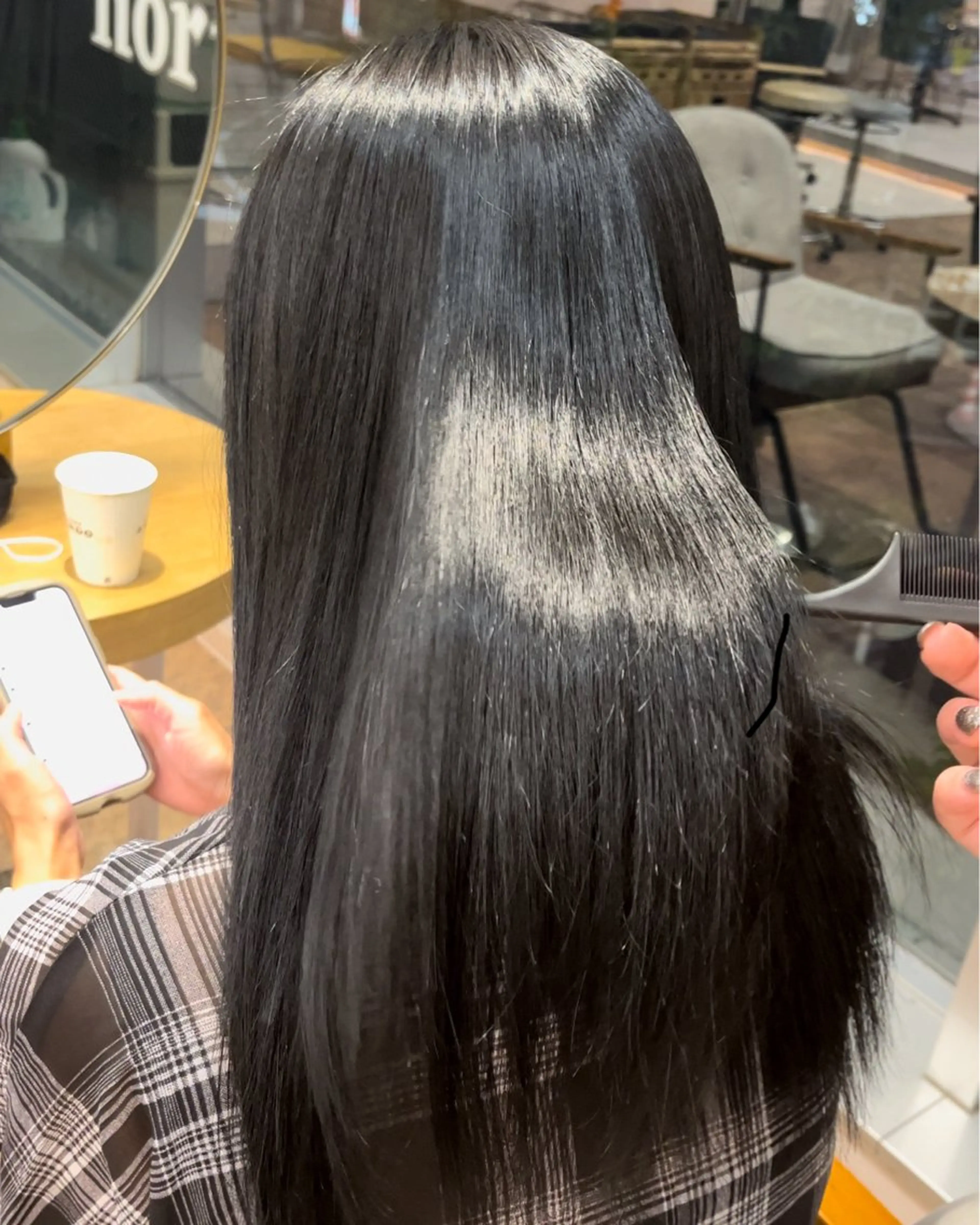 ロング パーマ 縮毛矯正 🎀 みさき🎀のヘアスタイル