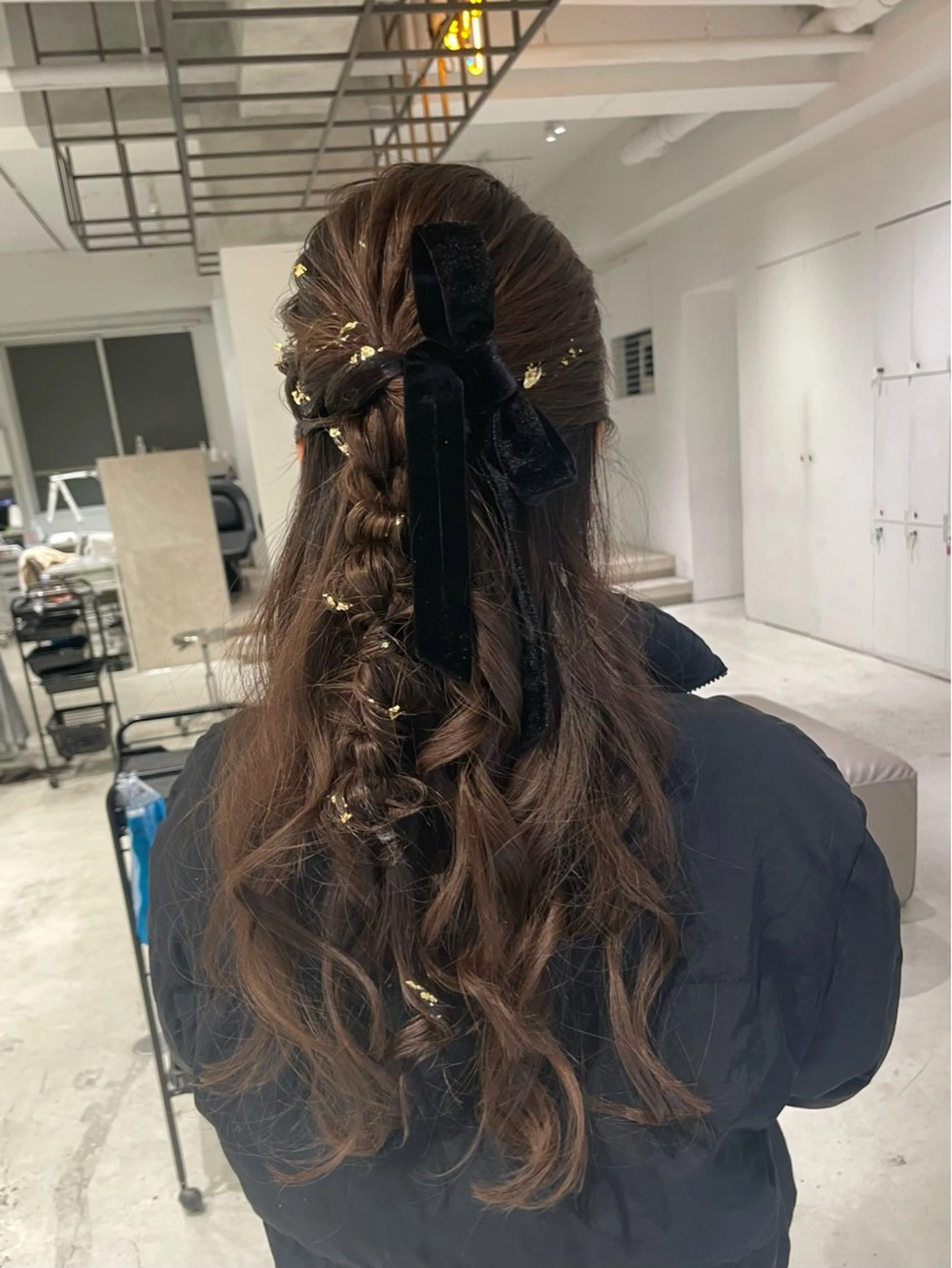 ロング ヘアアレンジ ヘアセット loely 💞miyuのヘアスタイル