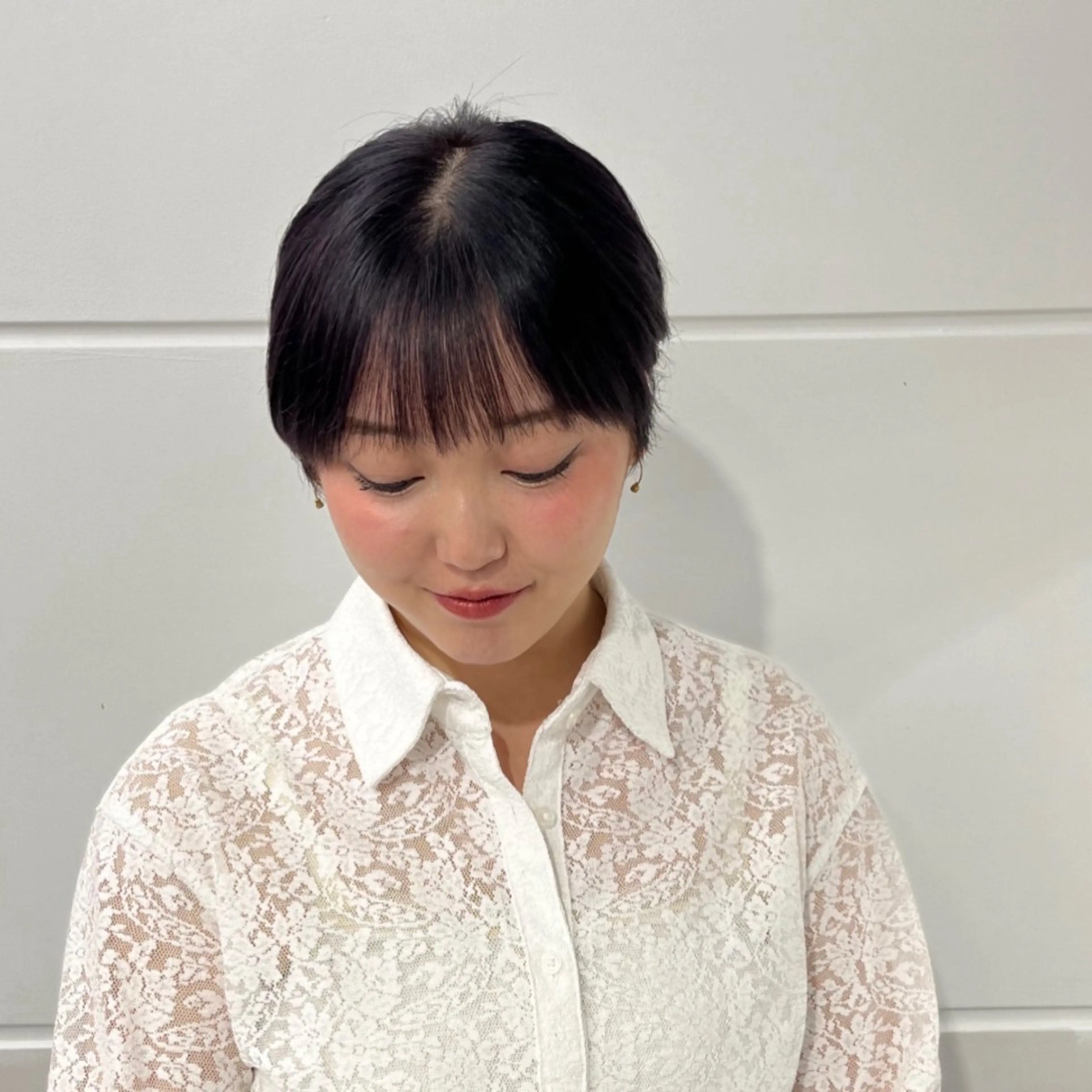 ショート 縮毛矯正/ハイトーン /パーマ/前原汐🎐のヘアスタイル