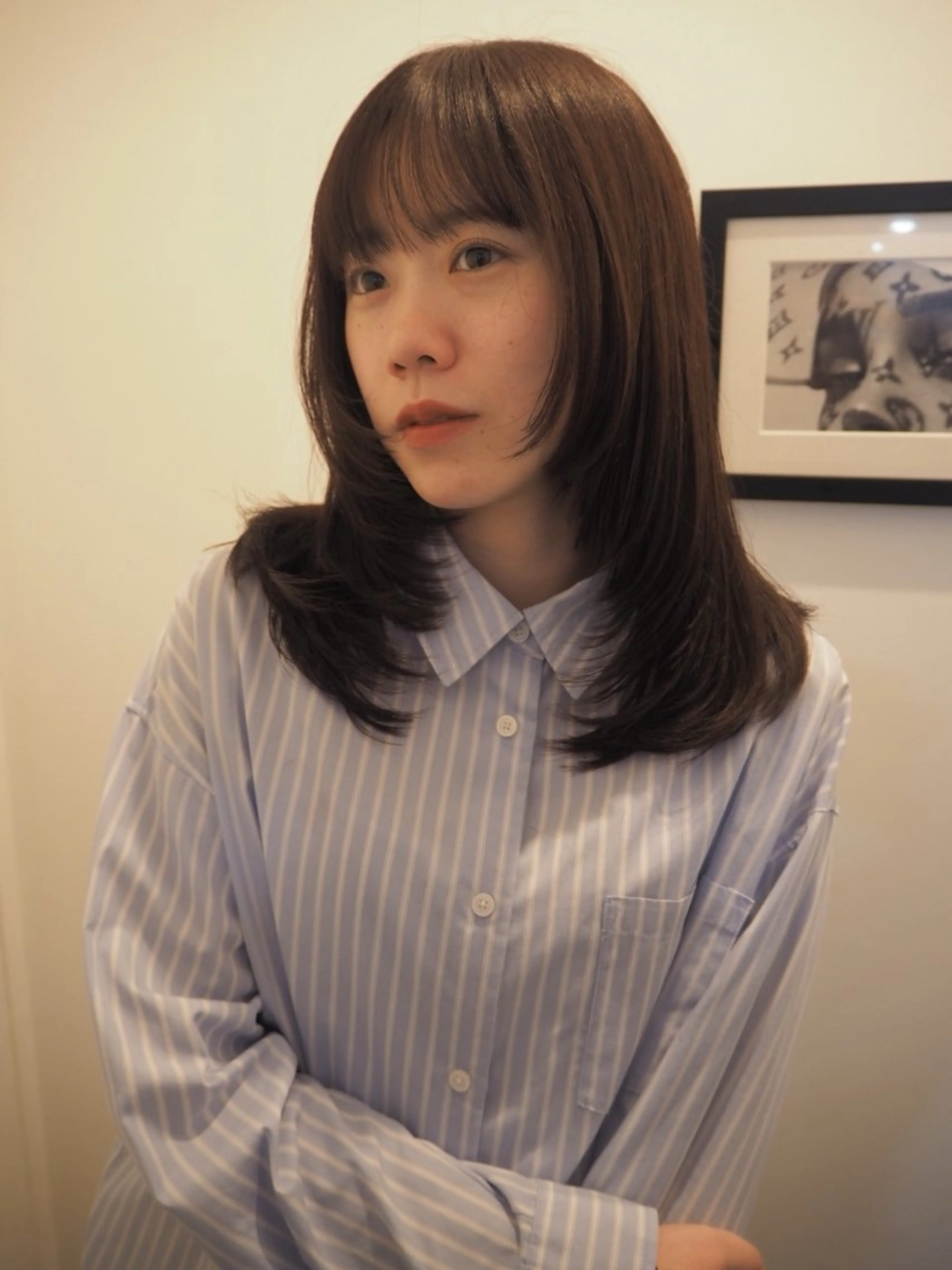 セミロング COME G HEAD 上之裏所属・高木 青空のヘアスタイル