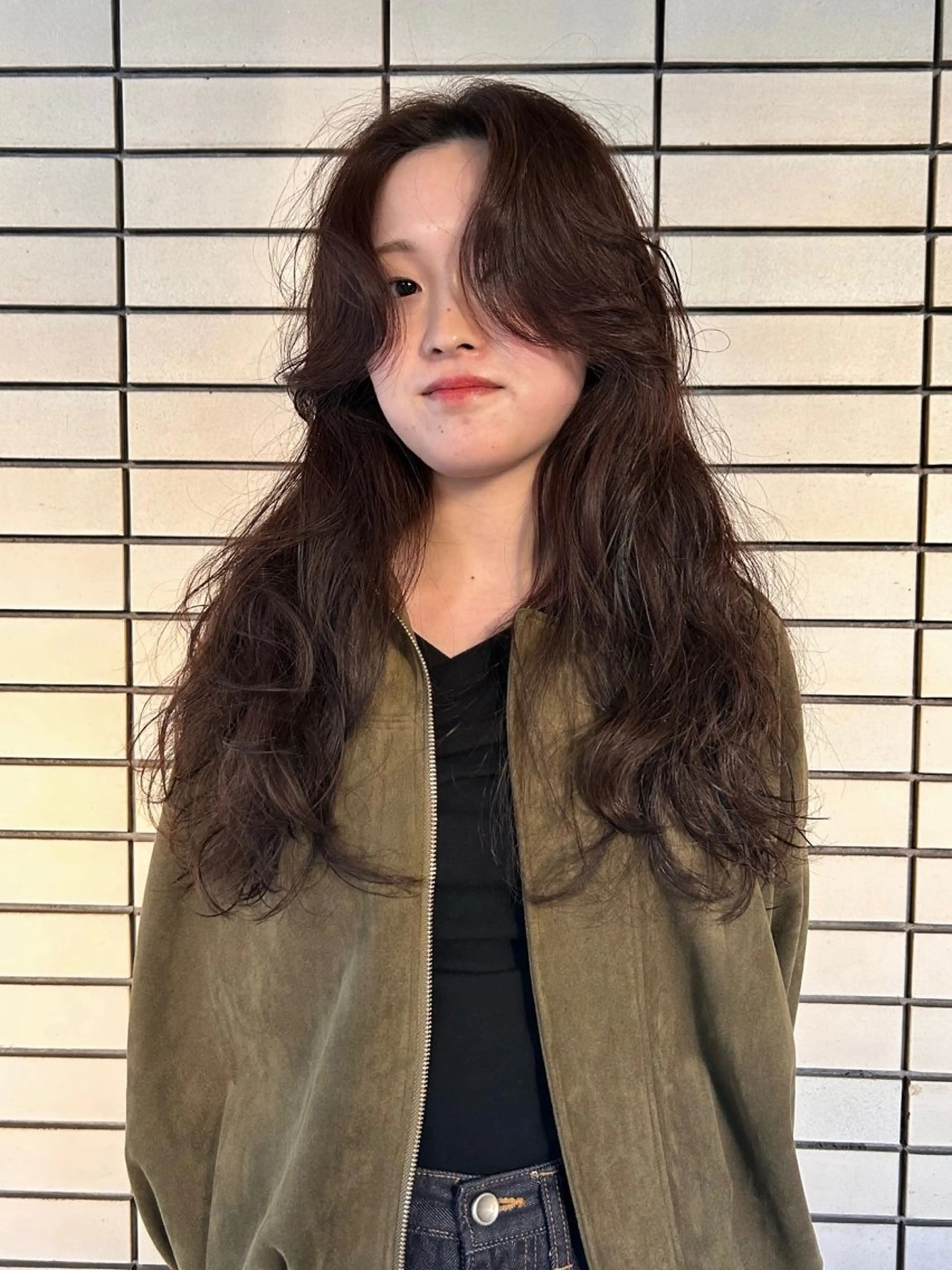 ロング パーマ デザインカット/ パーマ/nanaのヘアスタイル