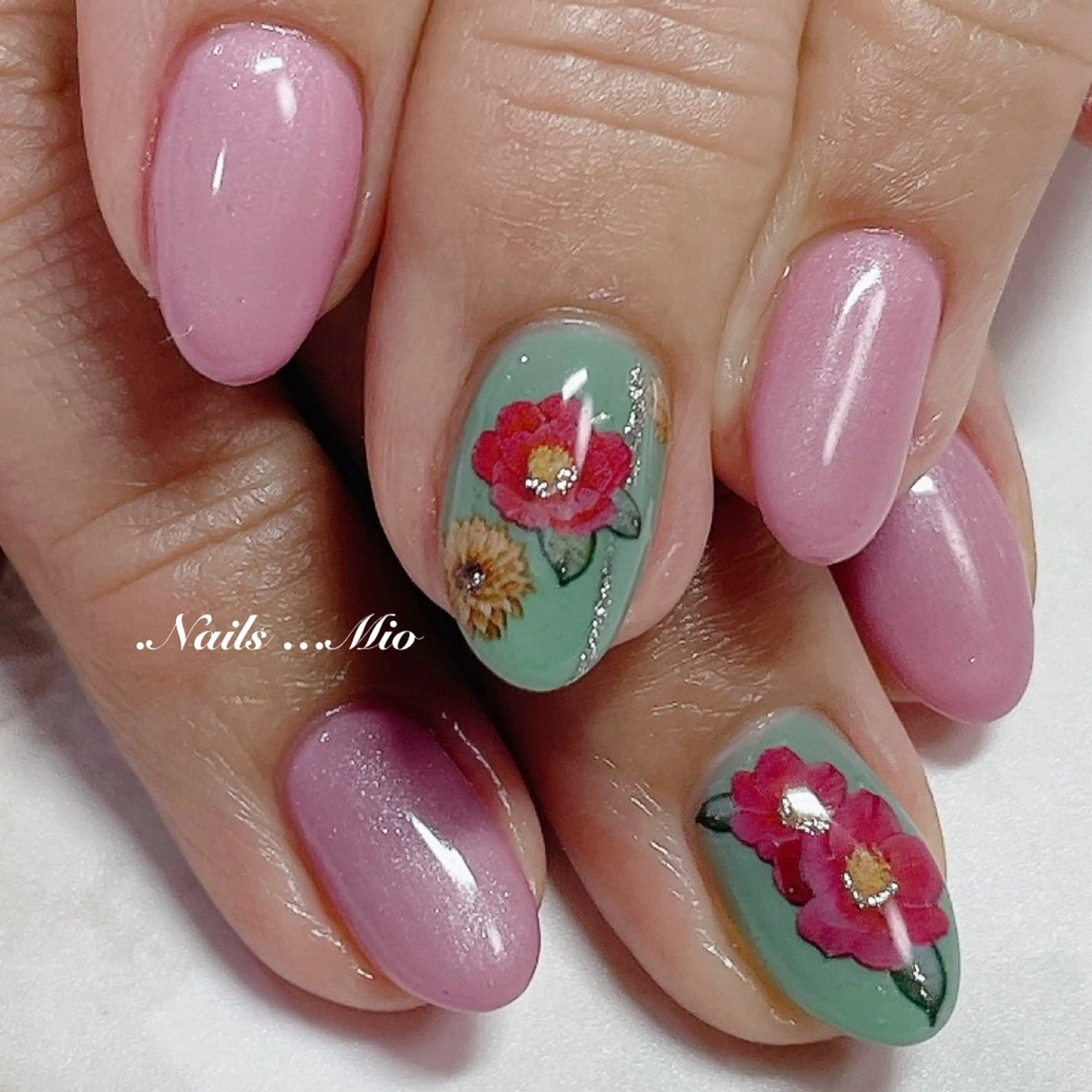 ネイル アートネイル ジェルネイル ワンカラーネイル .Nails Mio 赤羽西ネイルサロンのネイルデザイン