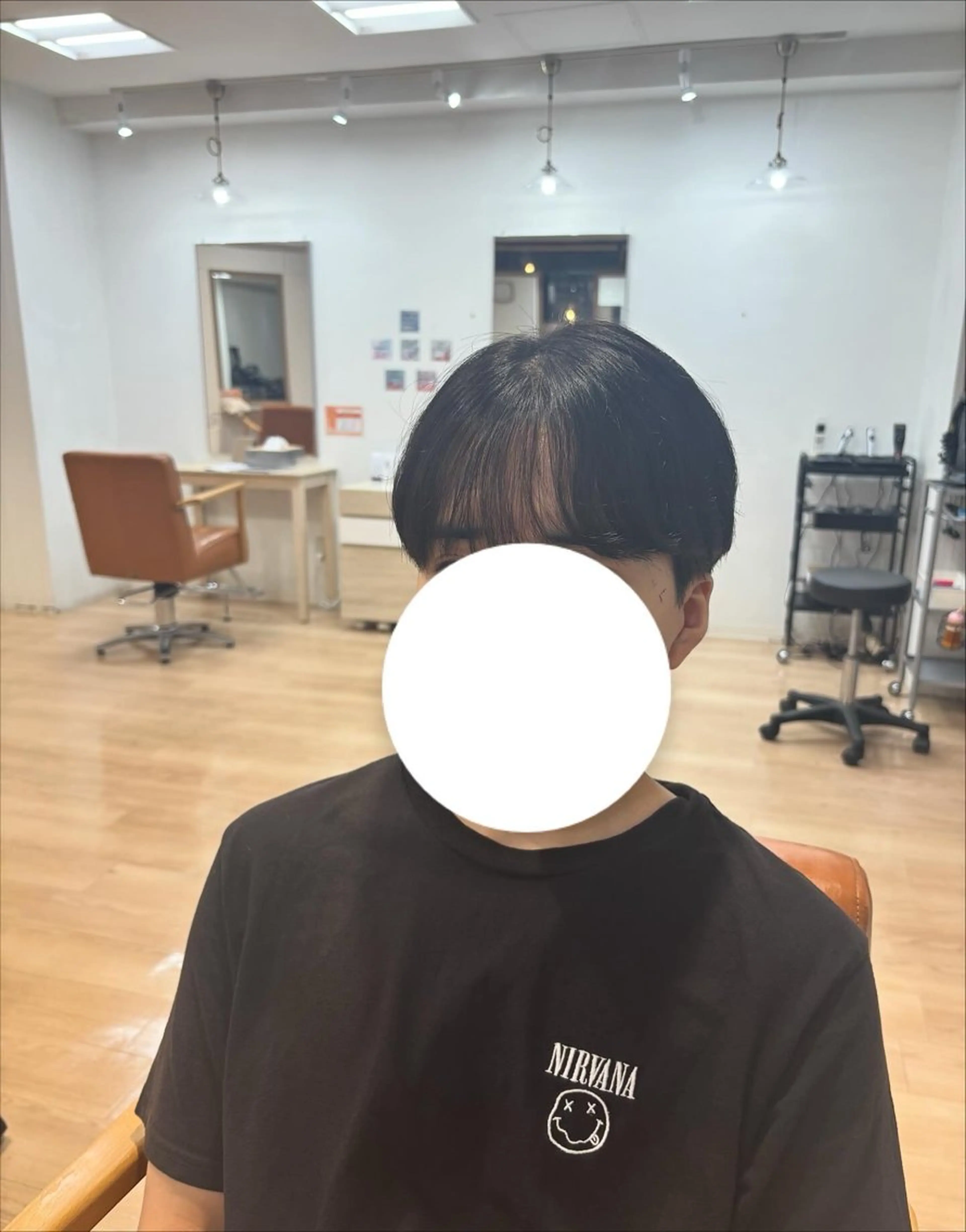 メンズ 金山/カットモデ ル伊藤菜々夏のヘアスタイル