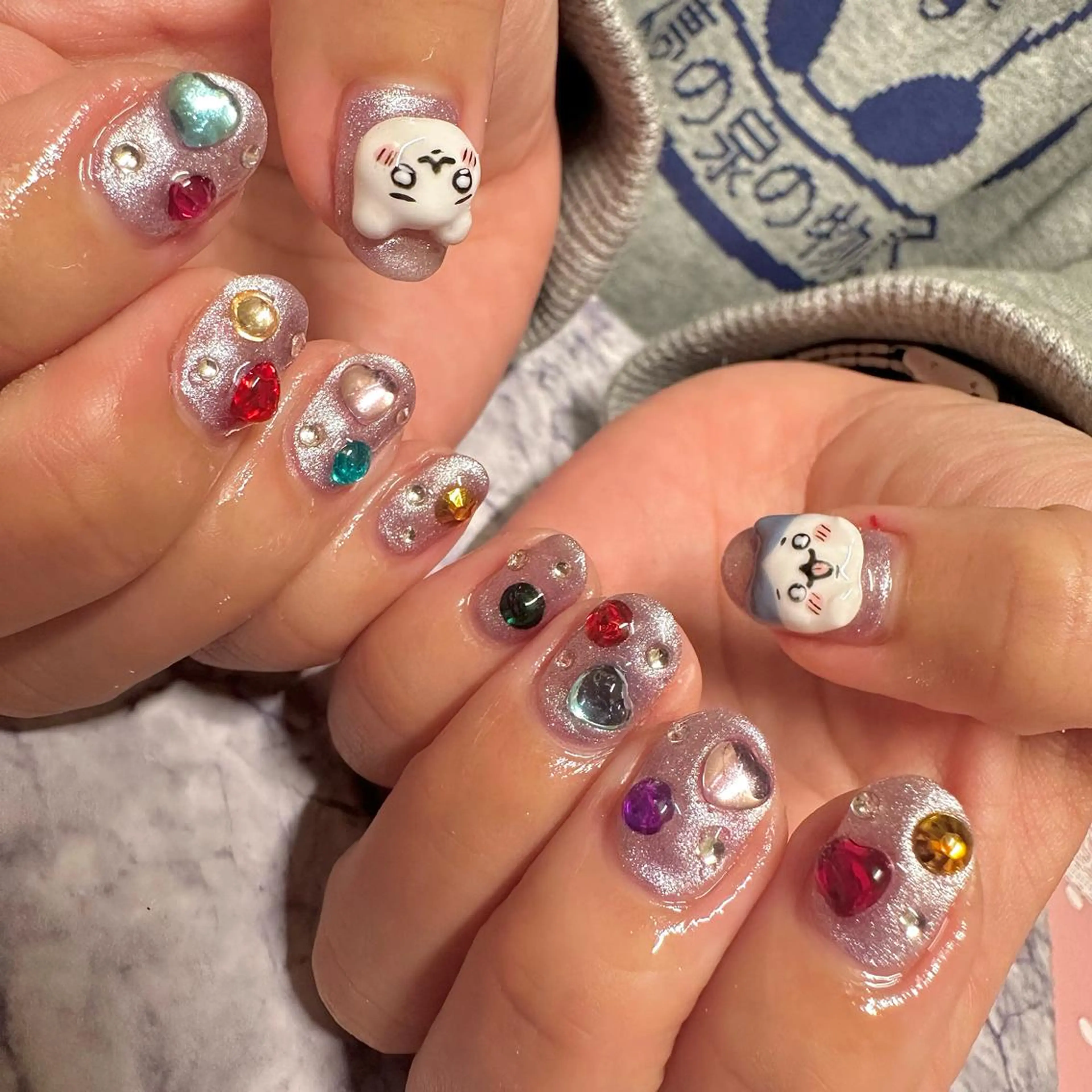 ネイル ストーンネイル ハンドネイル フットネイル Pretzels🥨 【プレッツェル】ミウのネイルデザイン