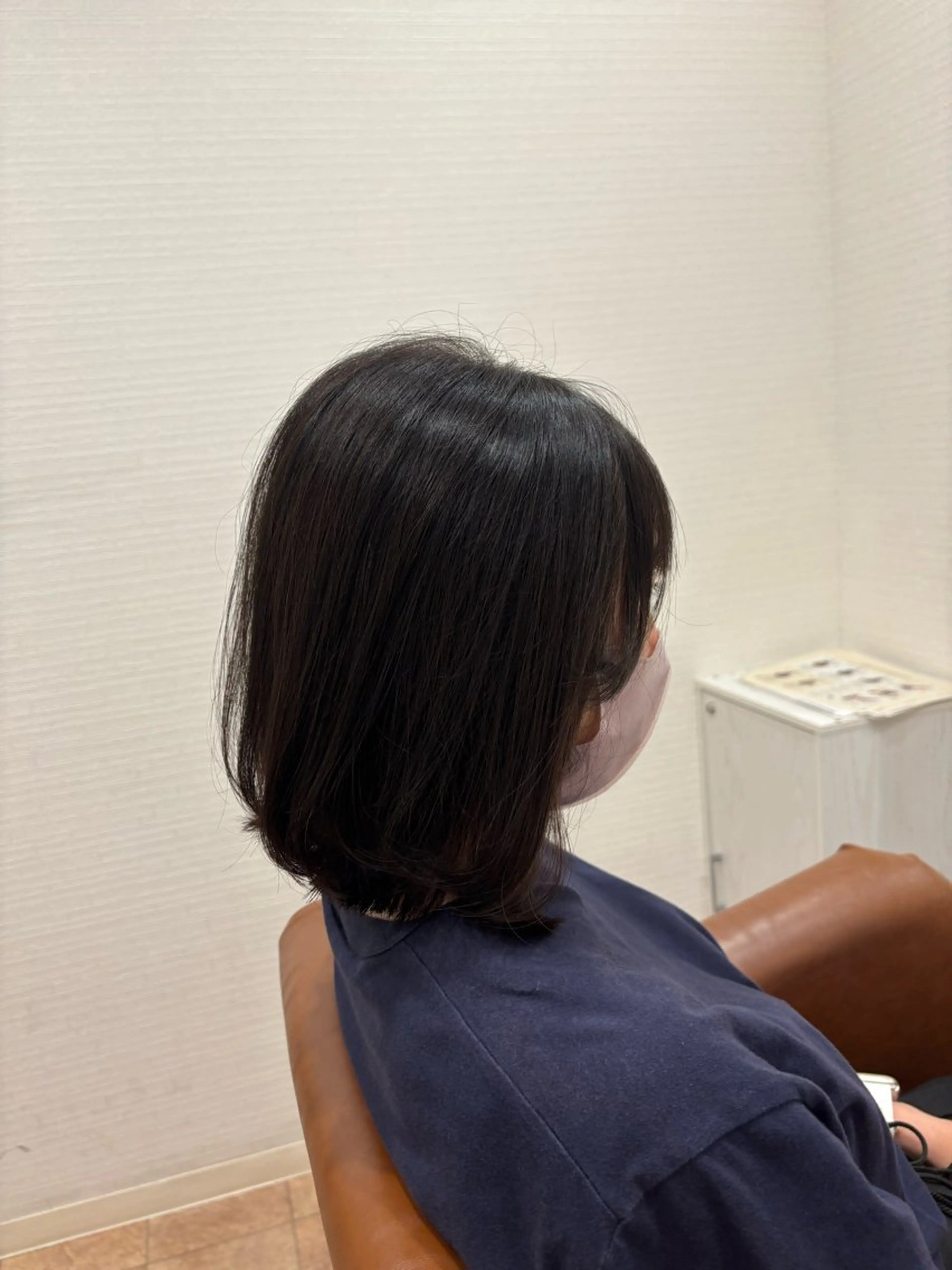 ミディアム ボブ カット 藤井 楓のヘアスタイル