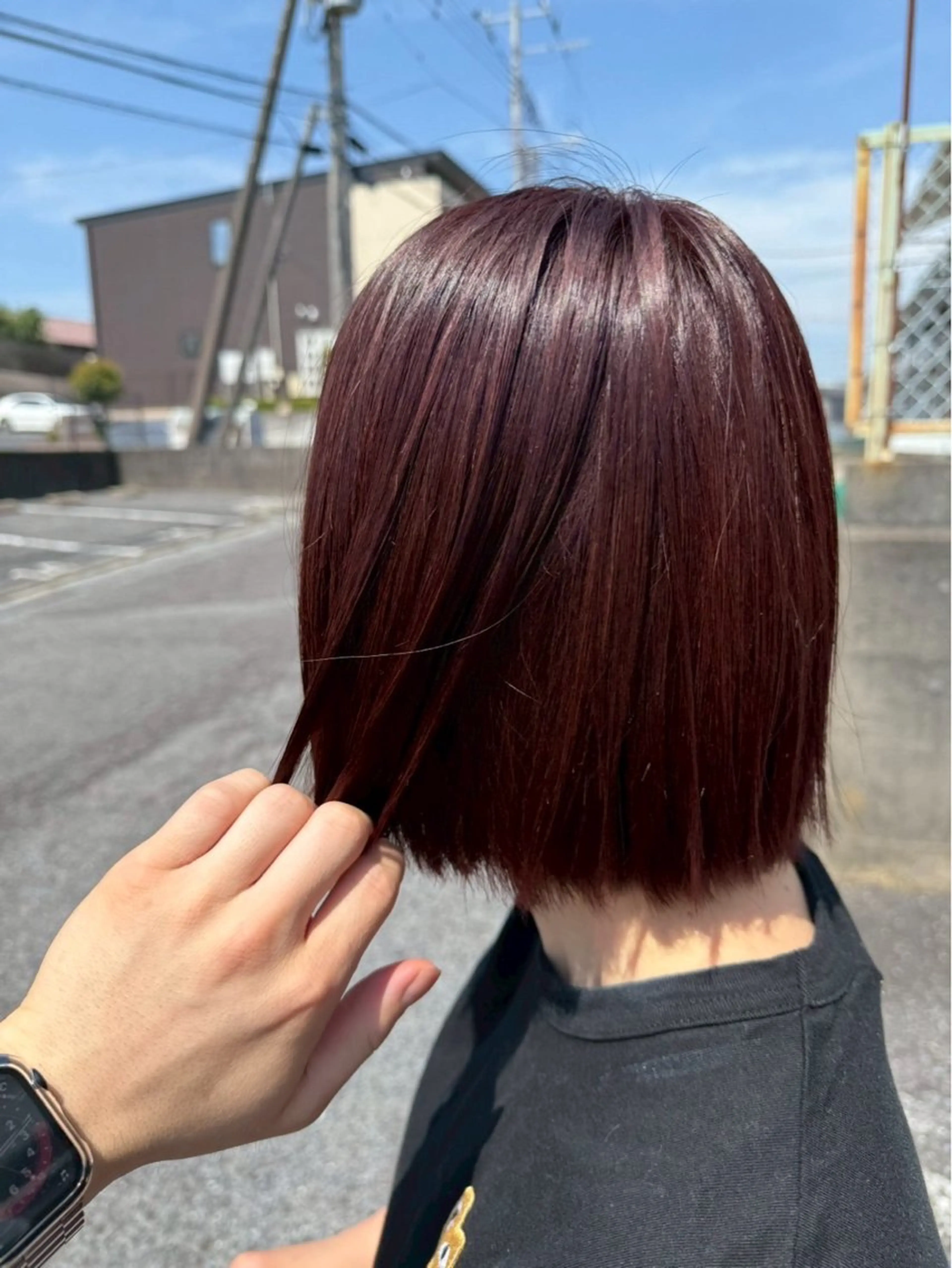 【ショート限定】8/20限定❗️ワンカラー🍑＋カウンセリング＋ナノバブルケア🫧＋スタイリングの写真