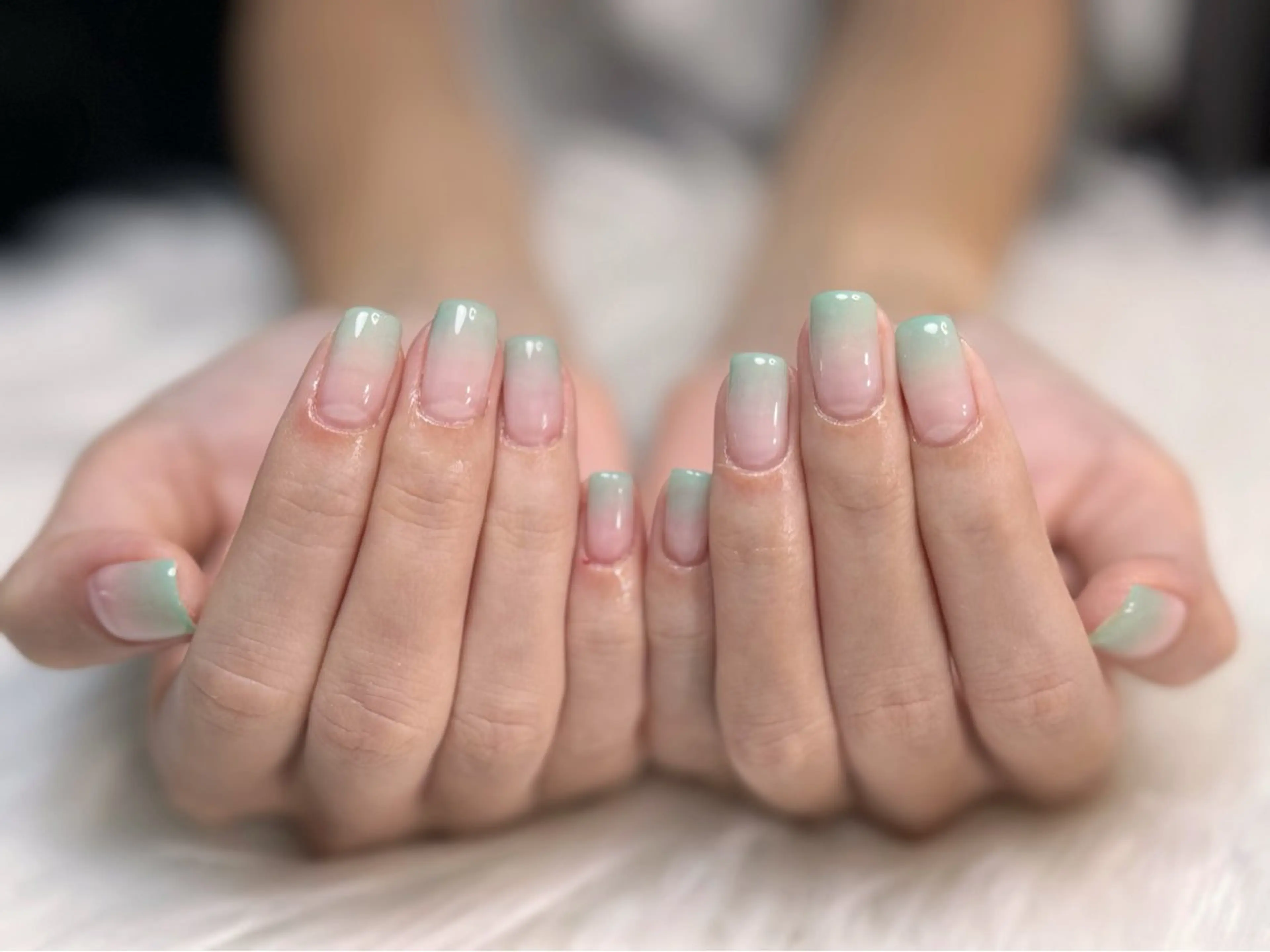 ネイル アートネイル フレンチネイル ジェルネイル グラデーション ロングネイル nail sideraのネイルデザイン