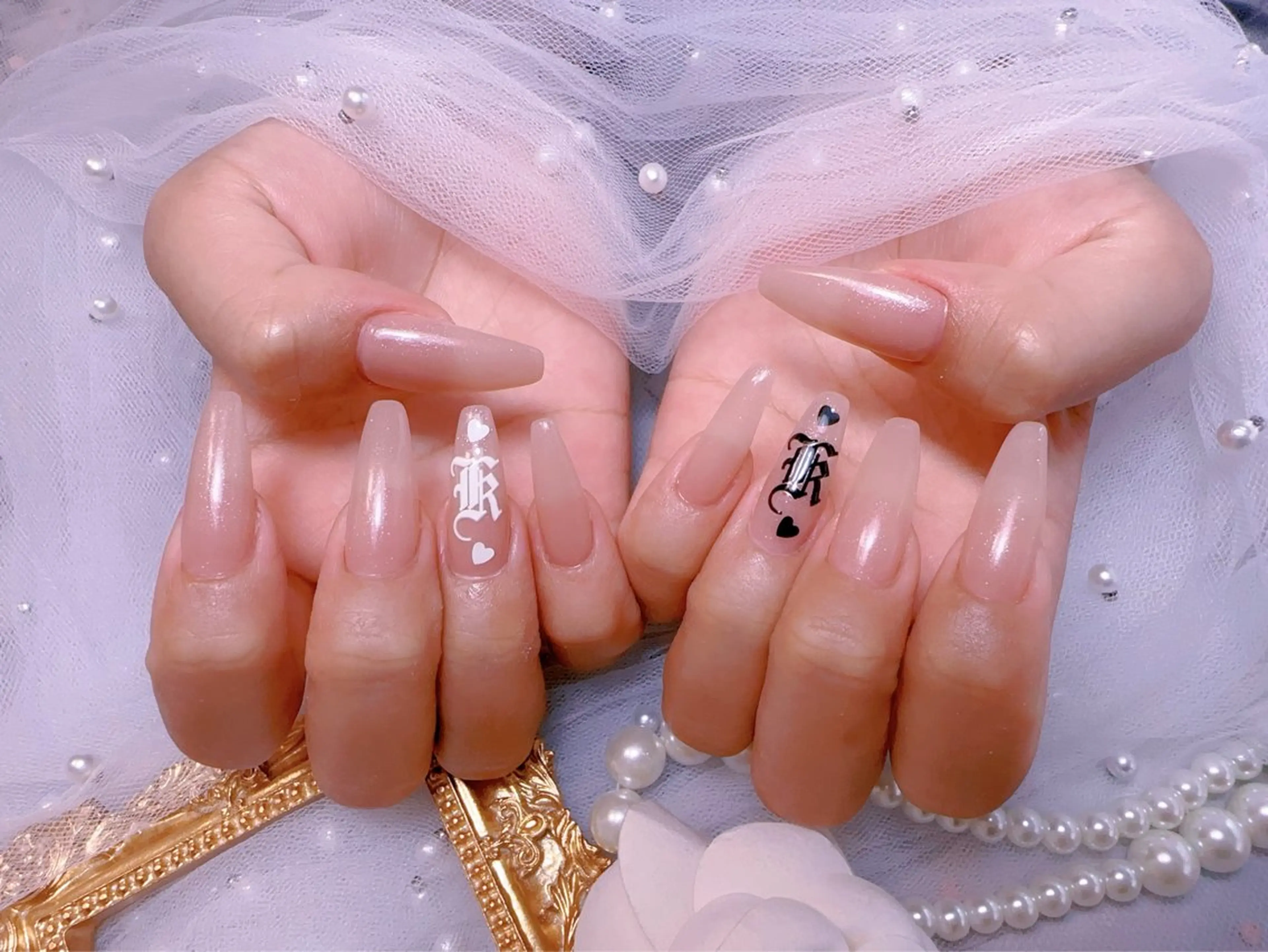 ネイル オーロラネイル フットネイル 韓国ネイル ラメ(グリッター) ラメグラデーション ハンドネイル Belle nail salon 新小岩のネイルデザイン