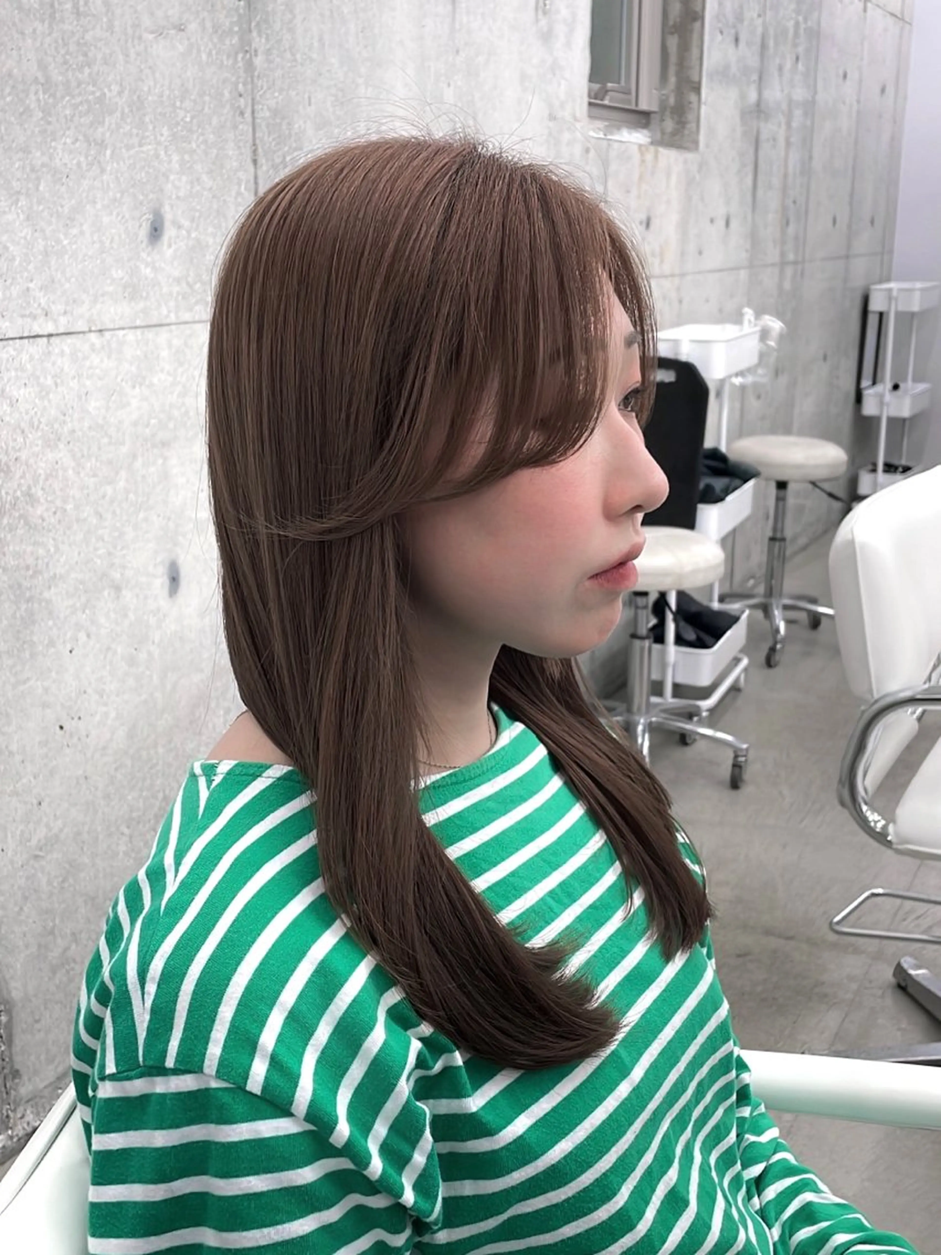 ミディアム カラー パーマ ヘアアレンジ IVY表参道所属・ヘアメイク小野リエ 韓国ハーフ🦊のヘアスタイル