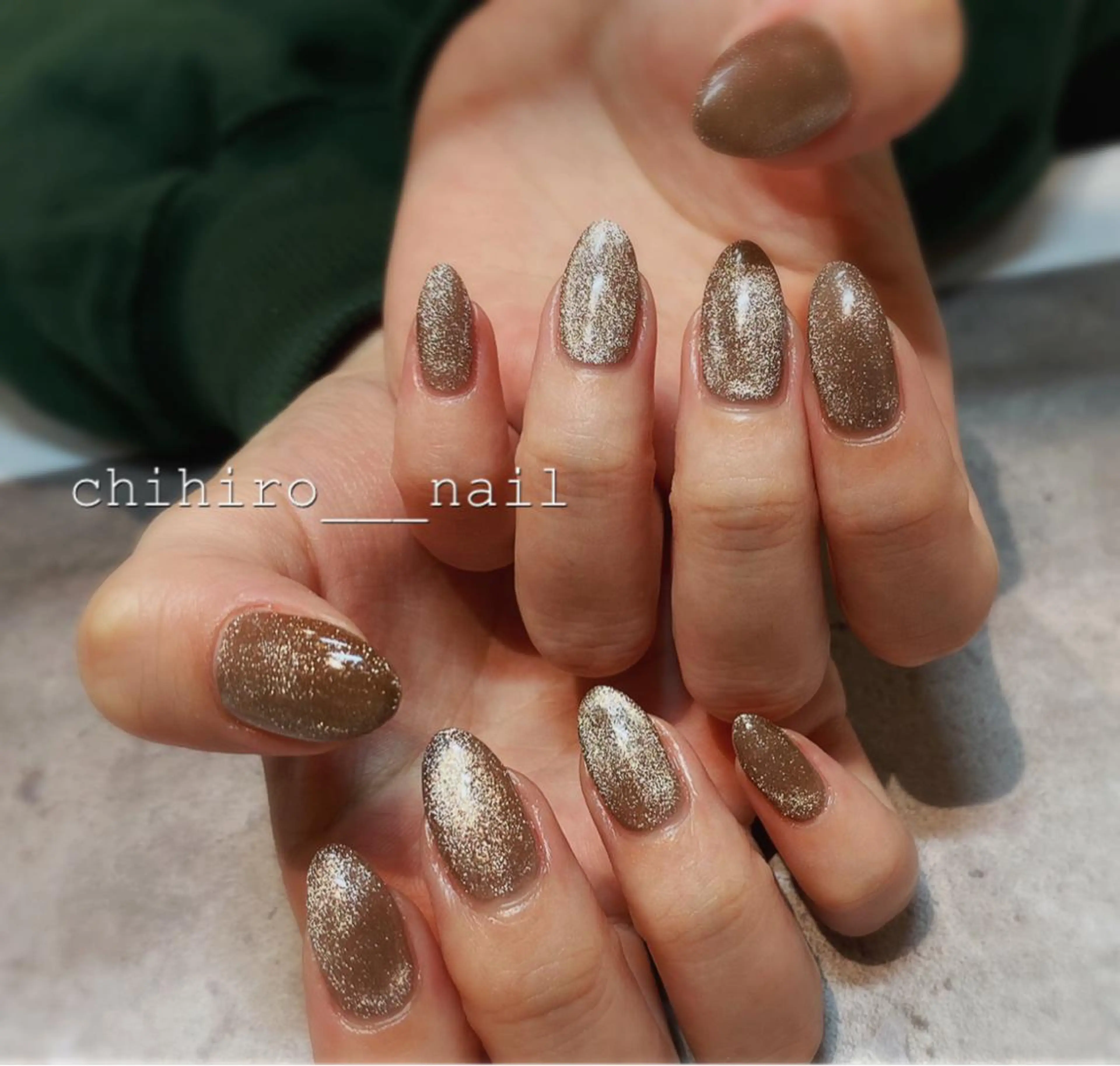 ロング カラー ネイル アートネイル フレンチネイル ジェルネイル マグネットネイル ニュアンスネイル beauty salon ma'am所属・chihiro 小路ネイルのネイルデザイン