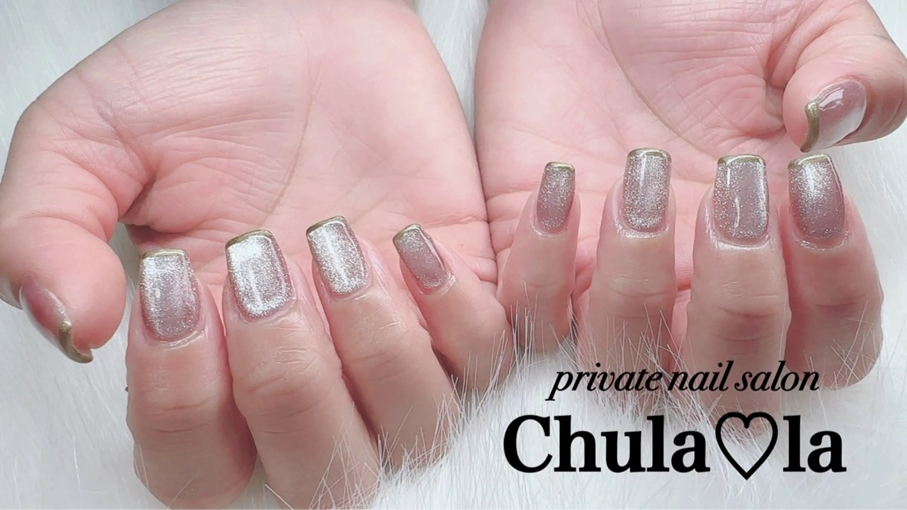 ネイル ラメ(グリッター) マグネットネイル ハンドネイル Chula♡la 豊見城市高安のネイルデザイン