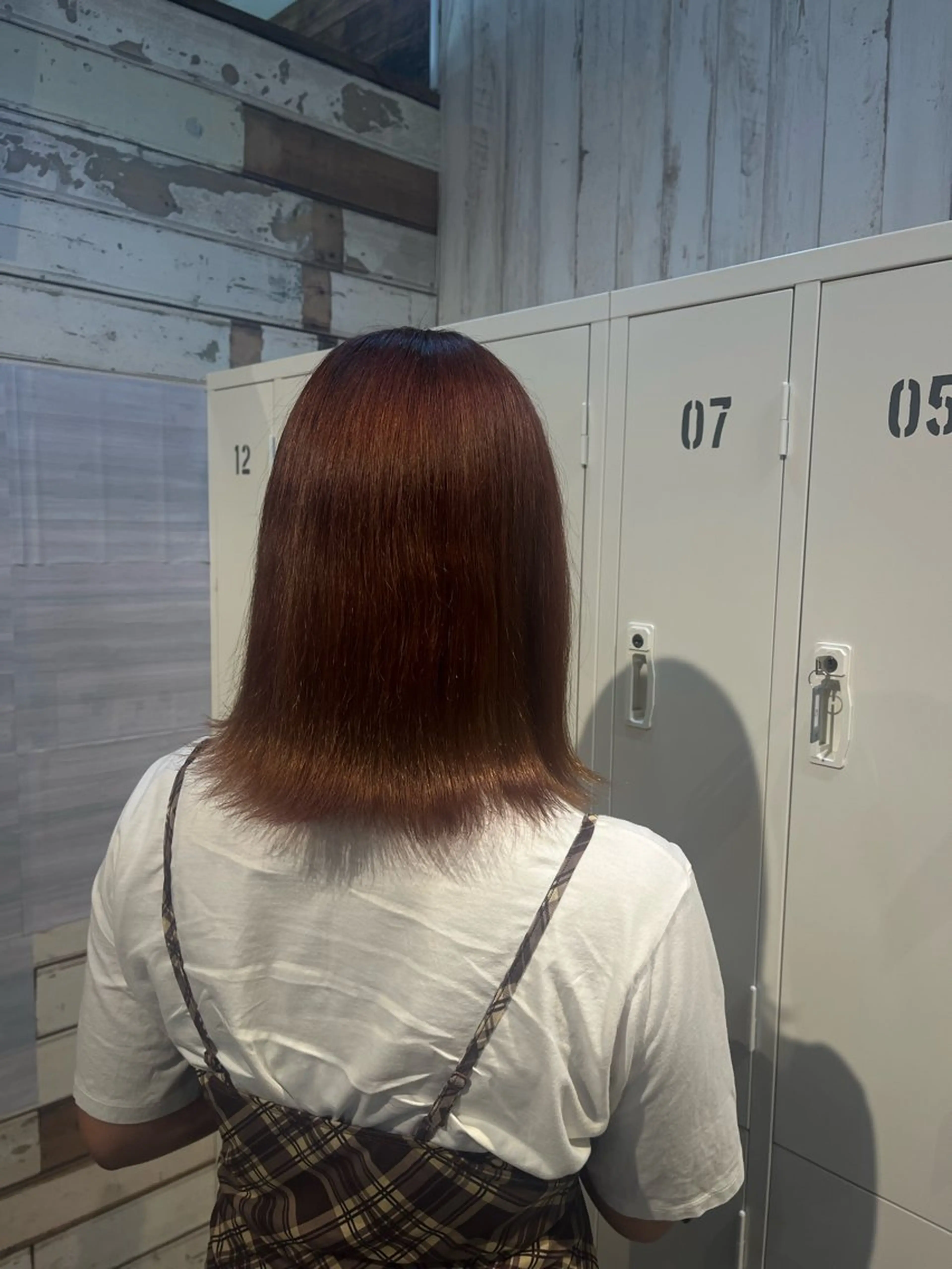 ミディアム カラー ヘアカラー 中村 日向のヘアスタイル