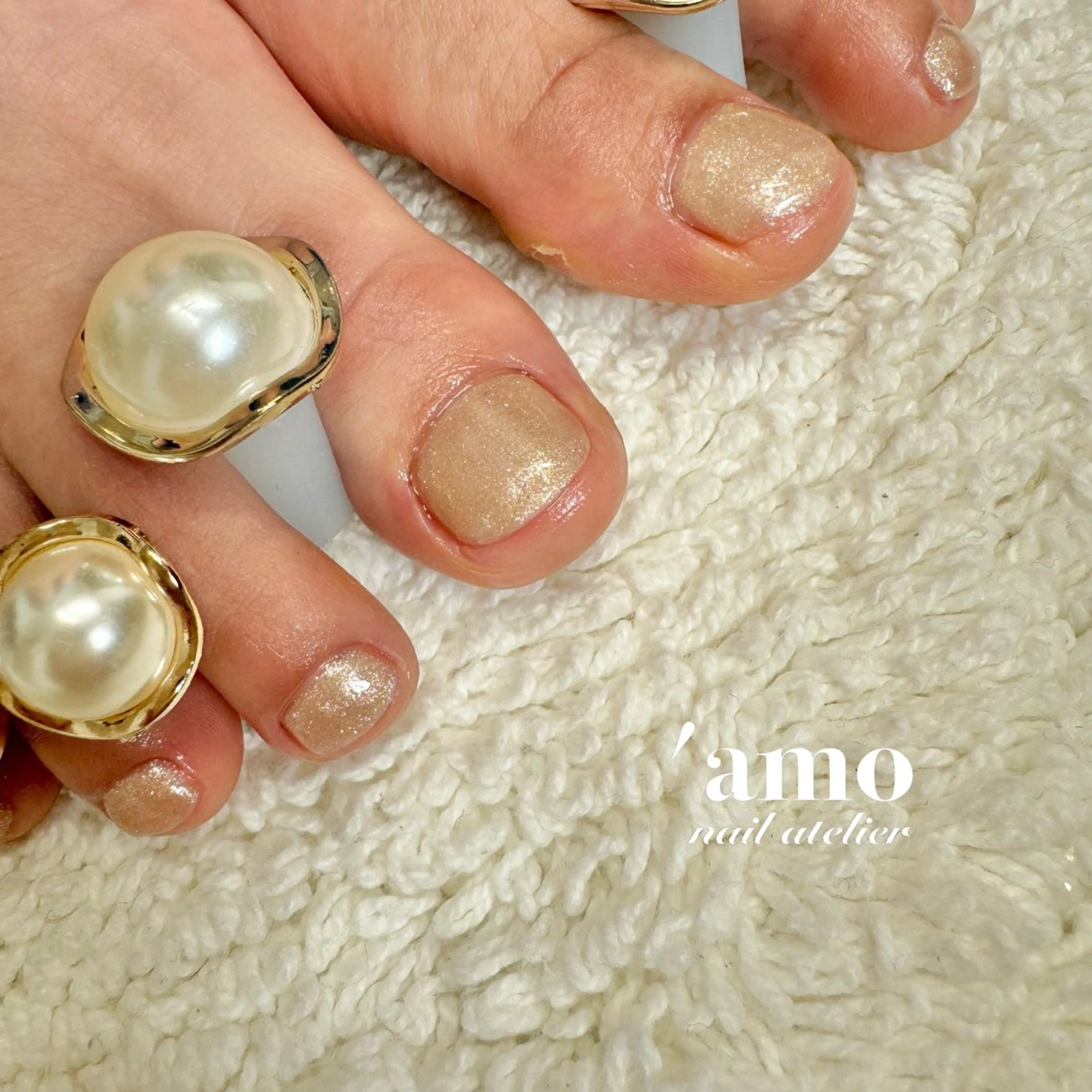 ネイル フットネイル 'amo nail atelierのネイルデザイン