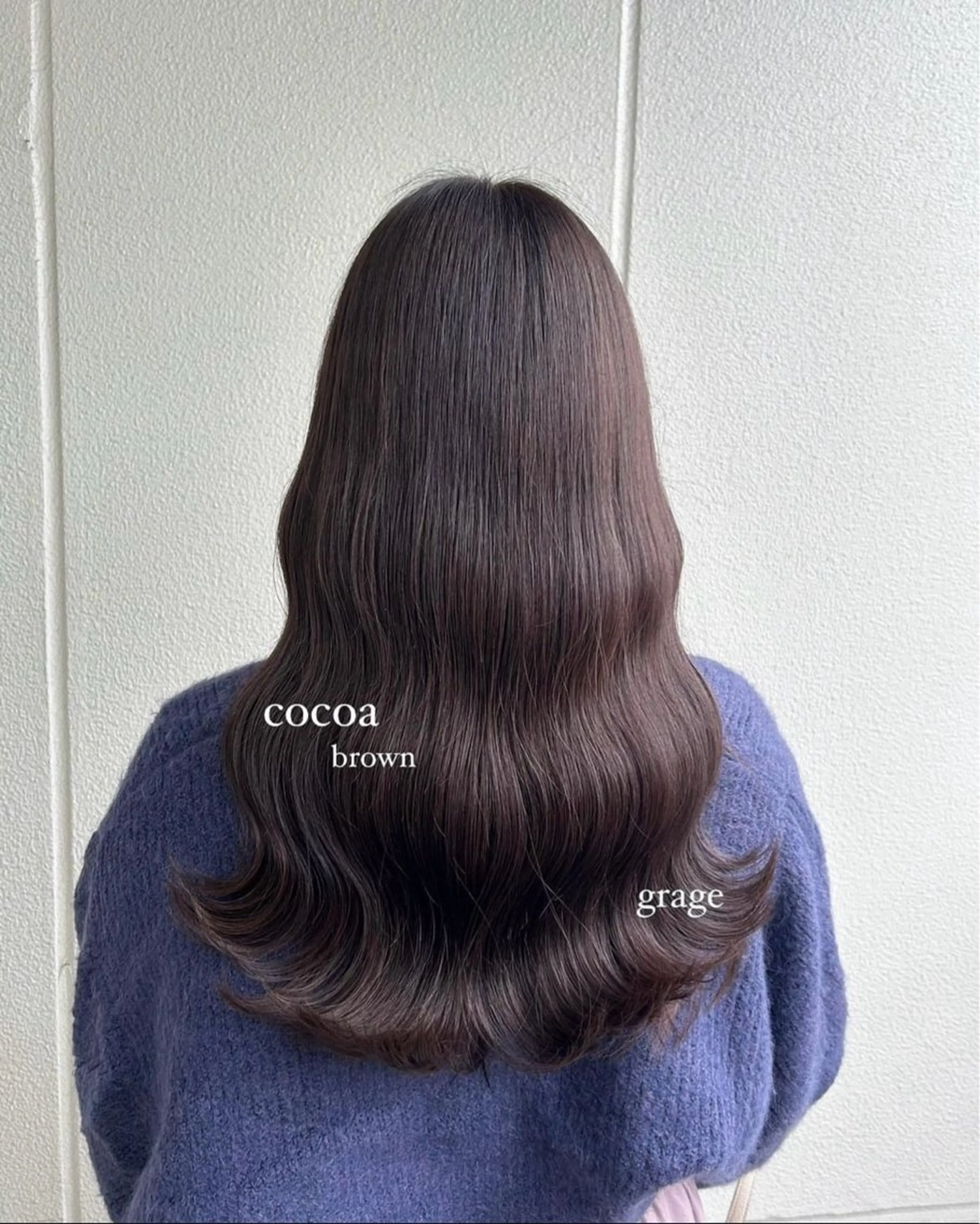 ロング カラー ヘアアレンジ ブラウンカラー ココアブラウン 《暖色/韓国レイヤー 》🇰🇷桑原ユキネのヘアスタイル