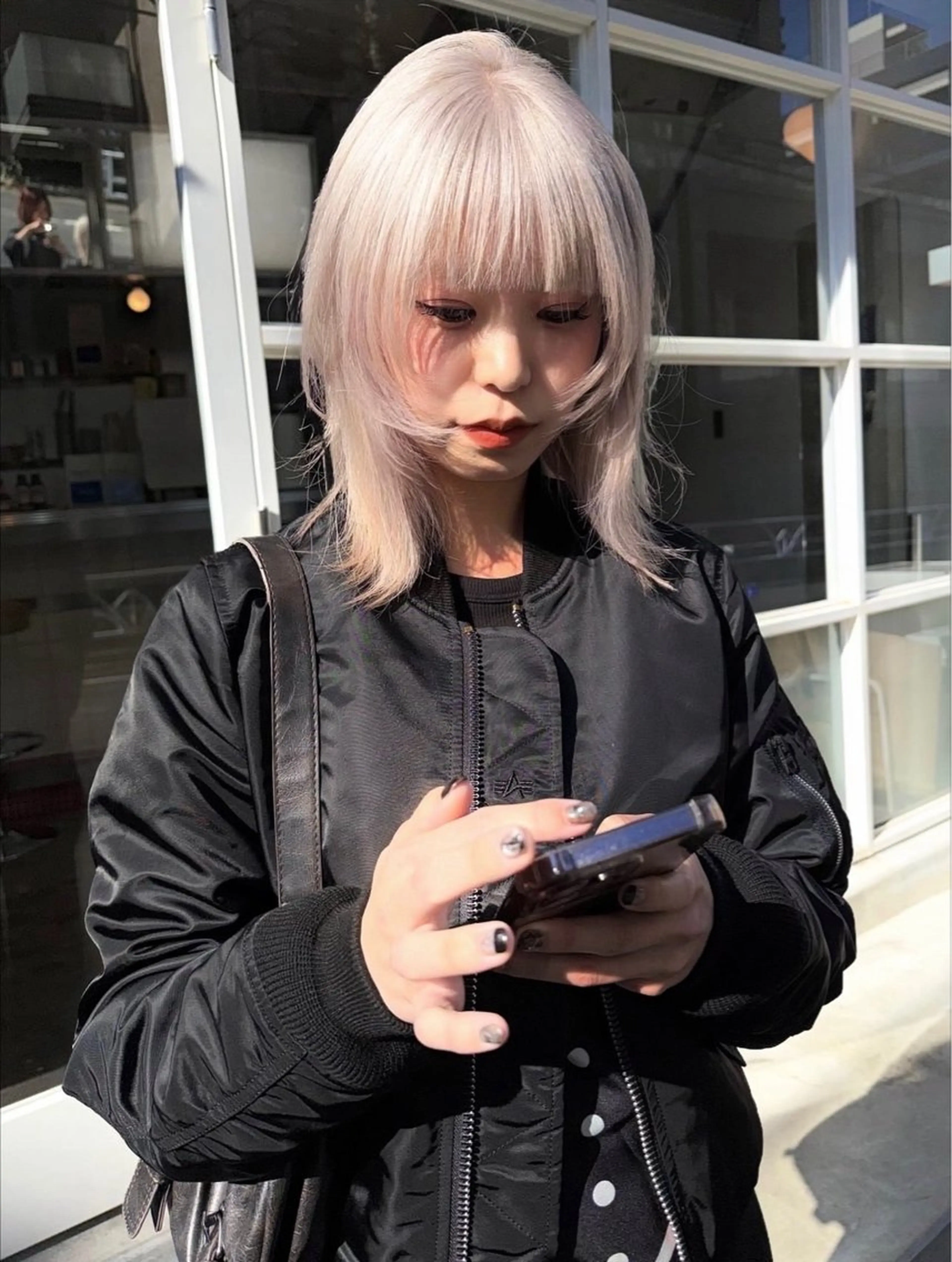 ミディアム 透明感カラー/ yua🍃のヘアスタイル