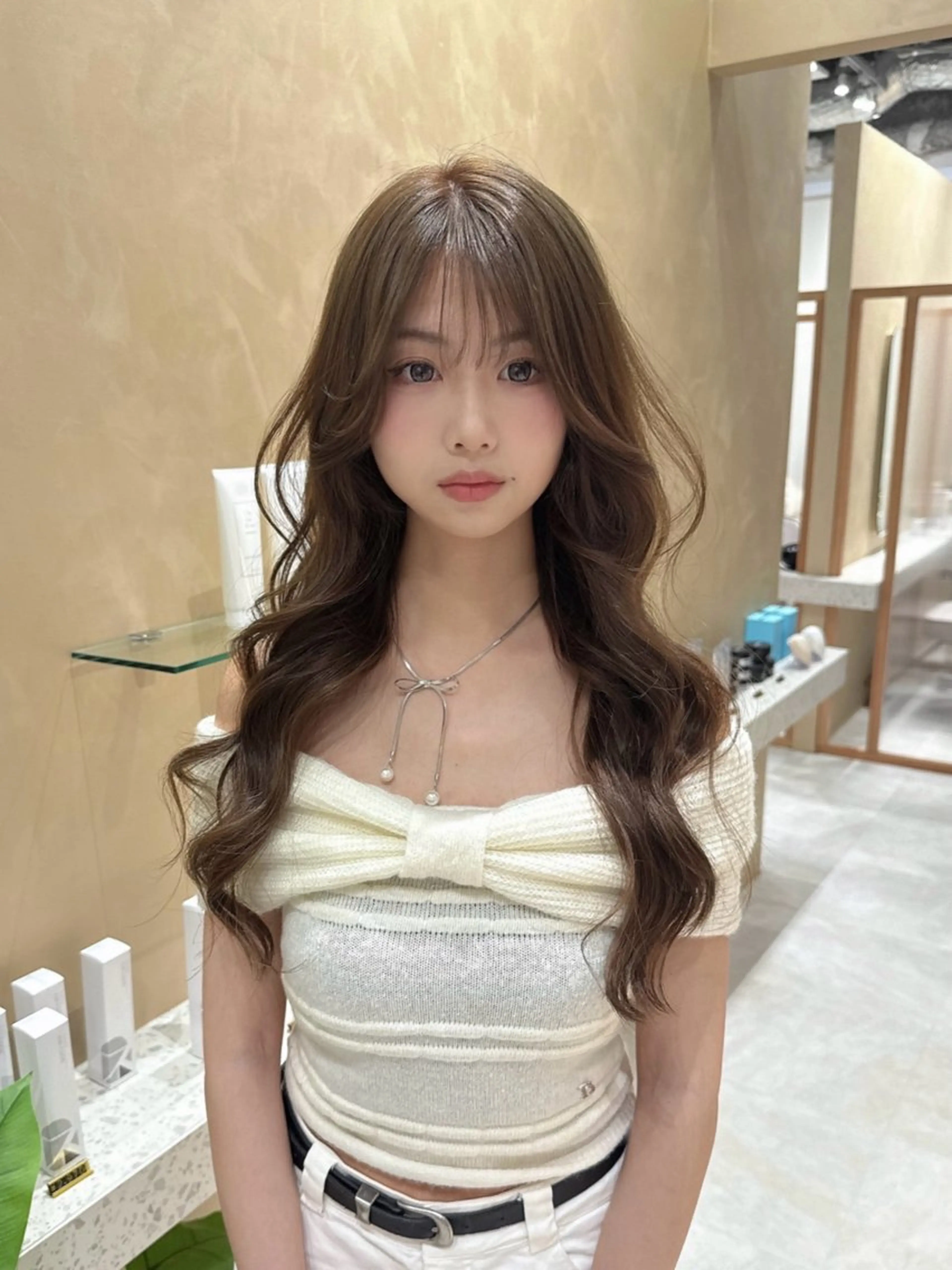 ロング カット ヘアカラー トリートメント Zina高田馬場所属・圧倒的モテ艶髪💎 レイヤー💎kanaのヘアスタイル