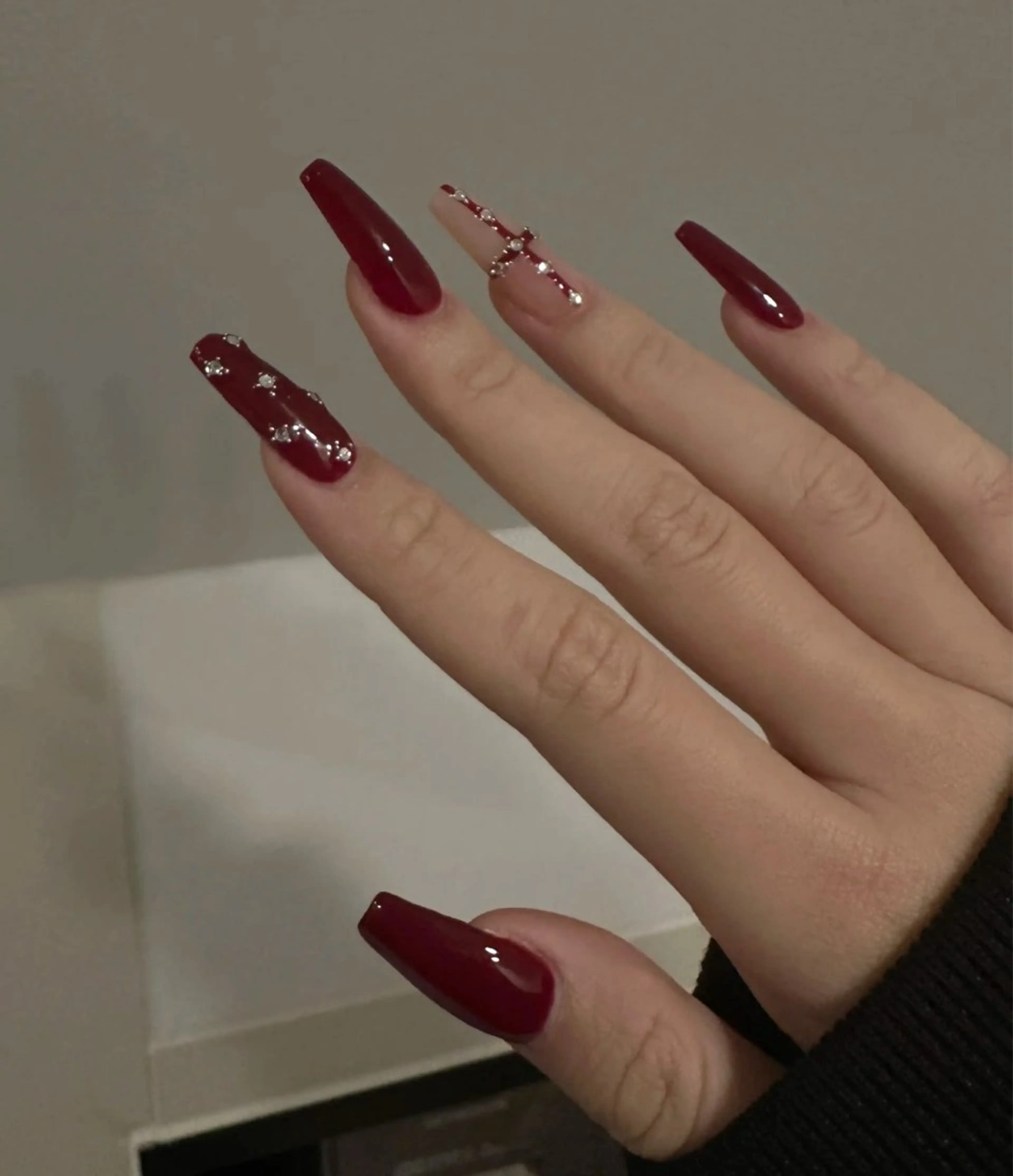 定額ネイル💅メニュー写真デザイン＋チップ長さだ10本★初回ジェルオフ込  13の写真