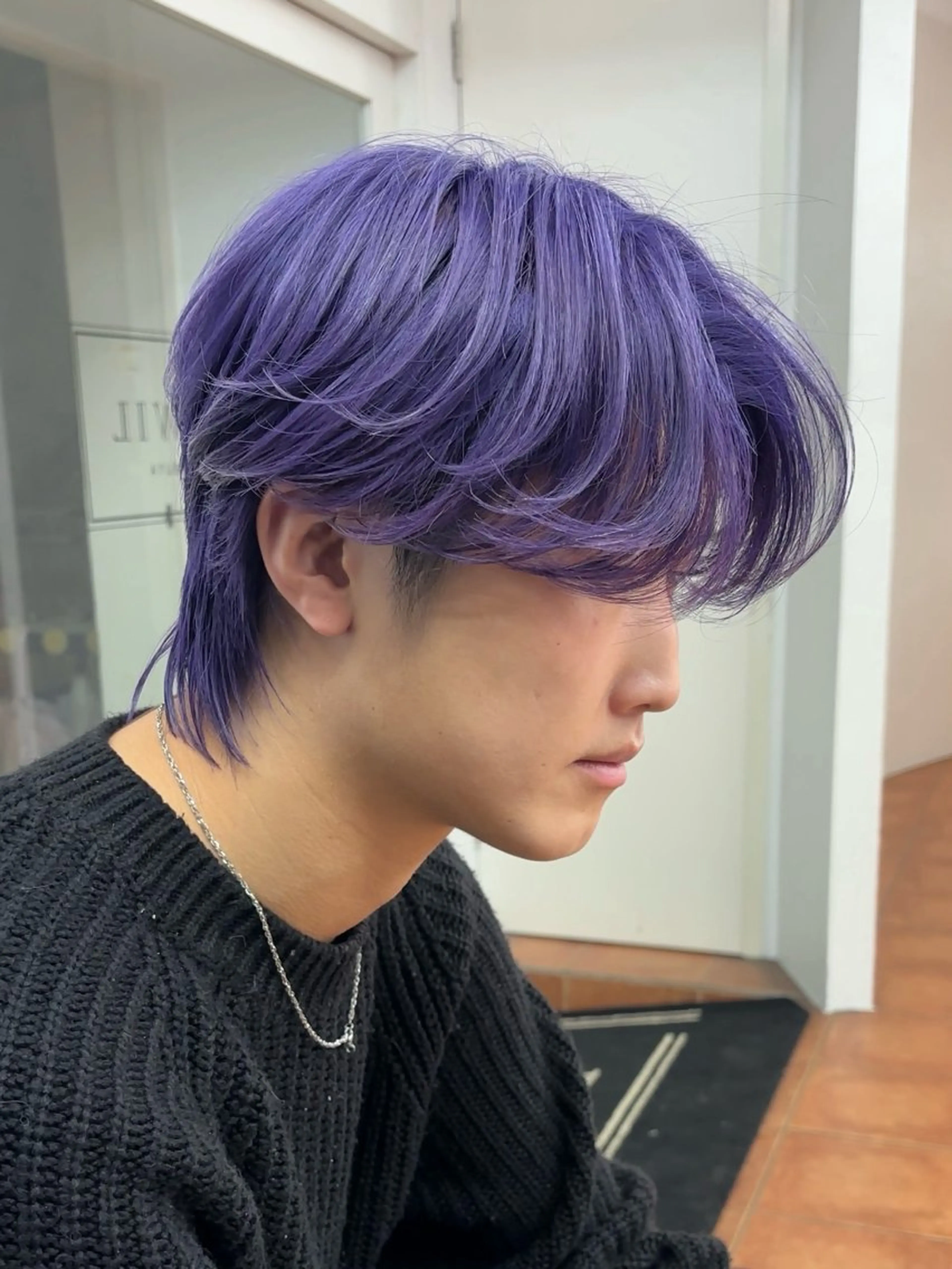 カラー メンズ カット ヘアカラー トリートメント メンズカット ‪‪/メッシュのヘアスタイル