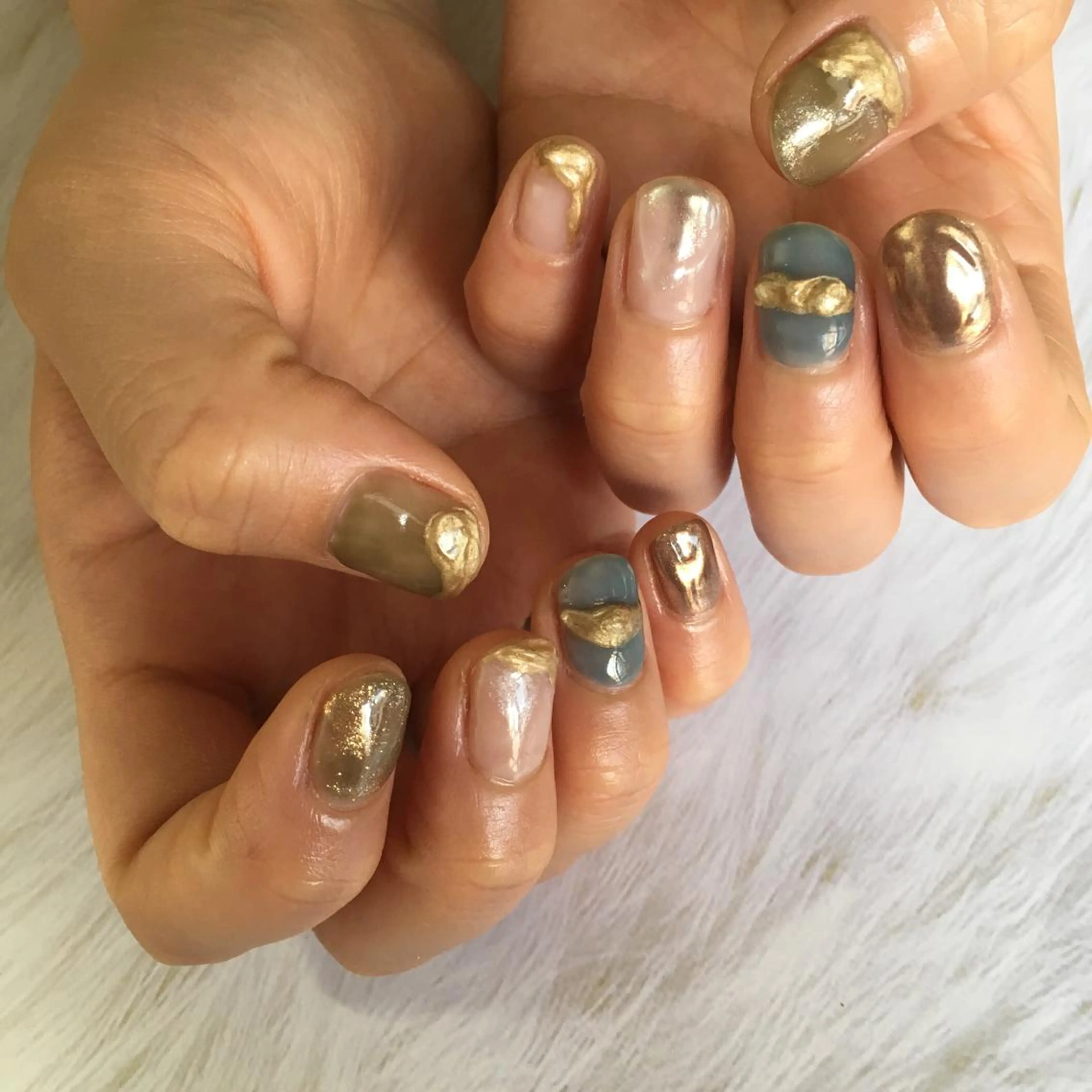 ネイル ニュアンスネイル A-nail エーネイル所属・M. ERIのネイルデザイン