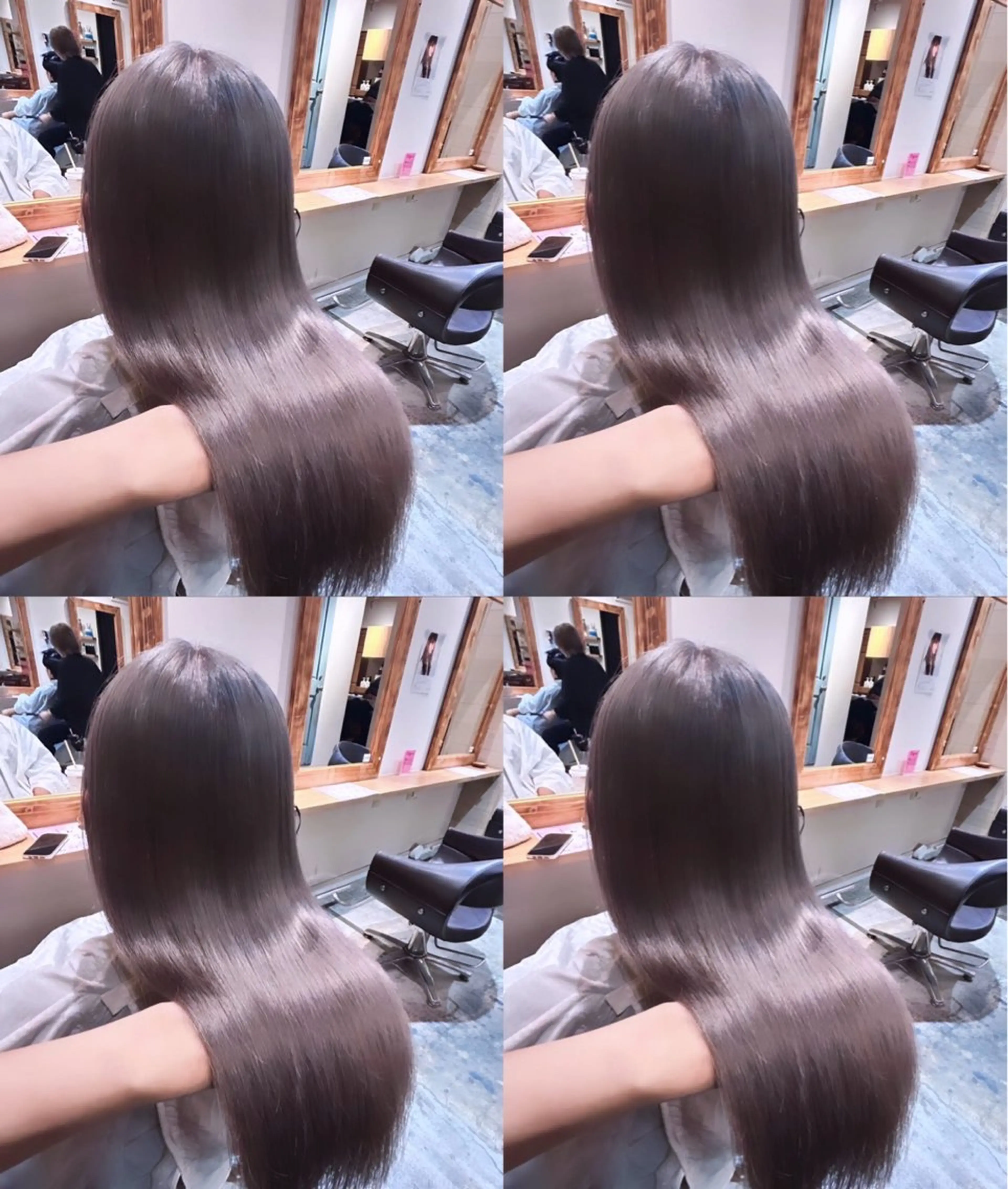 ロング カラー 髪質改善×韓国 レイヤー ひかるのヘアスタイル