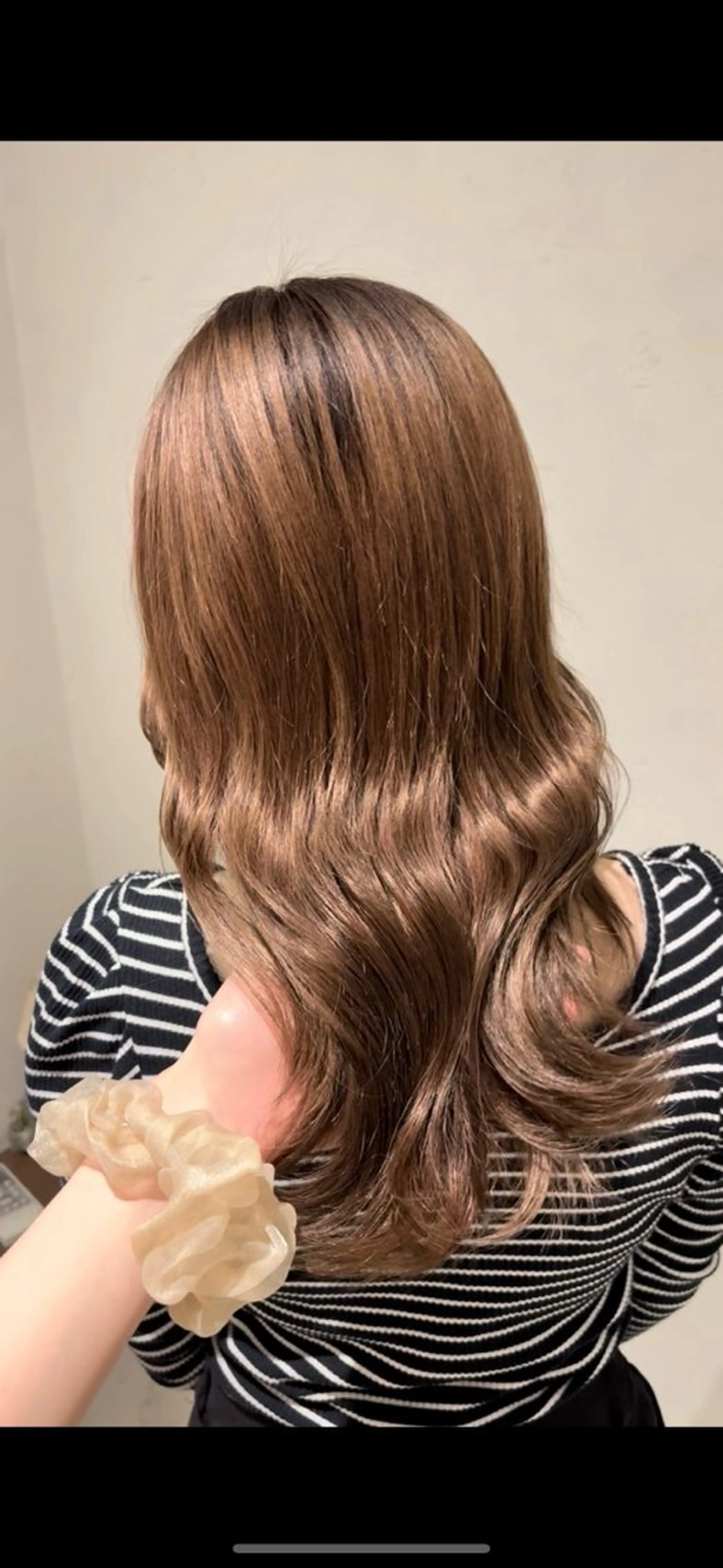 セミロング カット ヘアカラー DOLL hair所属・なぎさ 心斎橋美容室のヘアスタイル