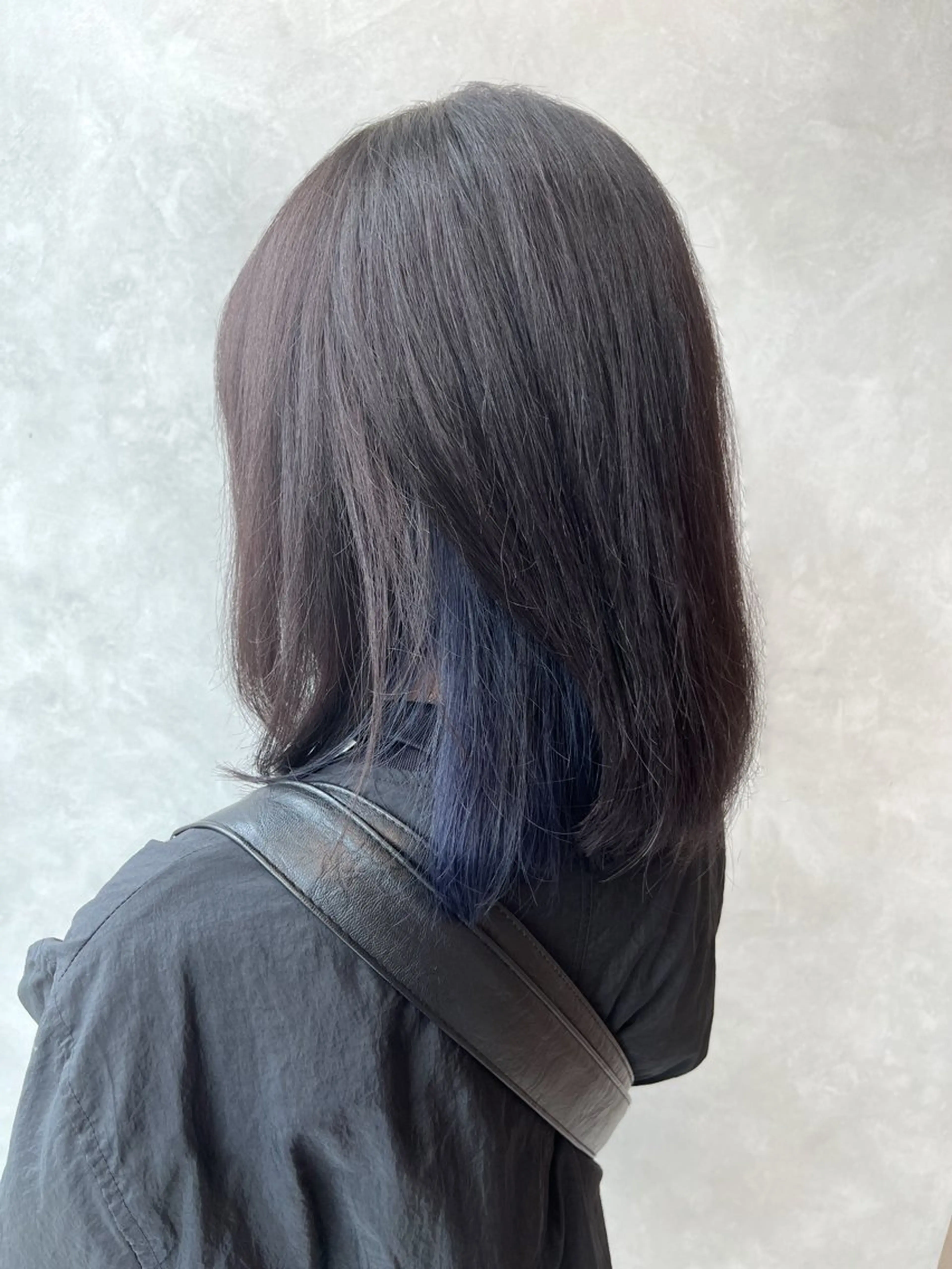 ミディアム カラー ブルーカラー カット ヘアカラー トリートメント 盛れるアレンジ/ カラー/hazukiのヘアスタイル