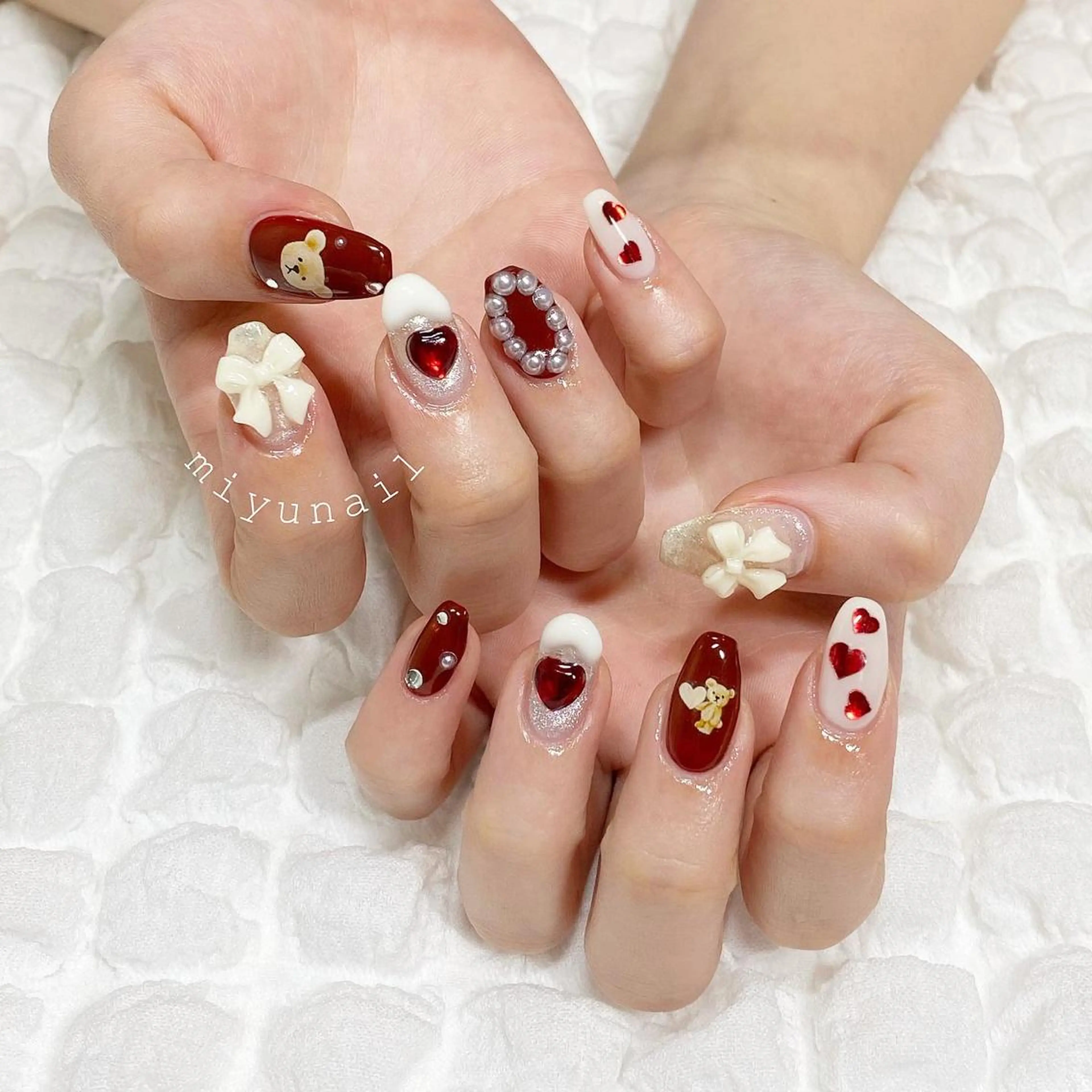 ネイル 冬ネイル クリスマス oreo salon miyu 池袋のネイルデザイン