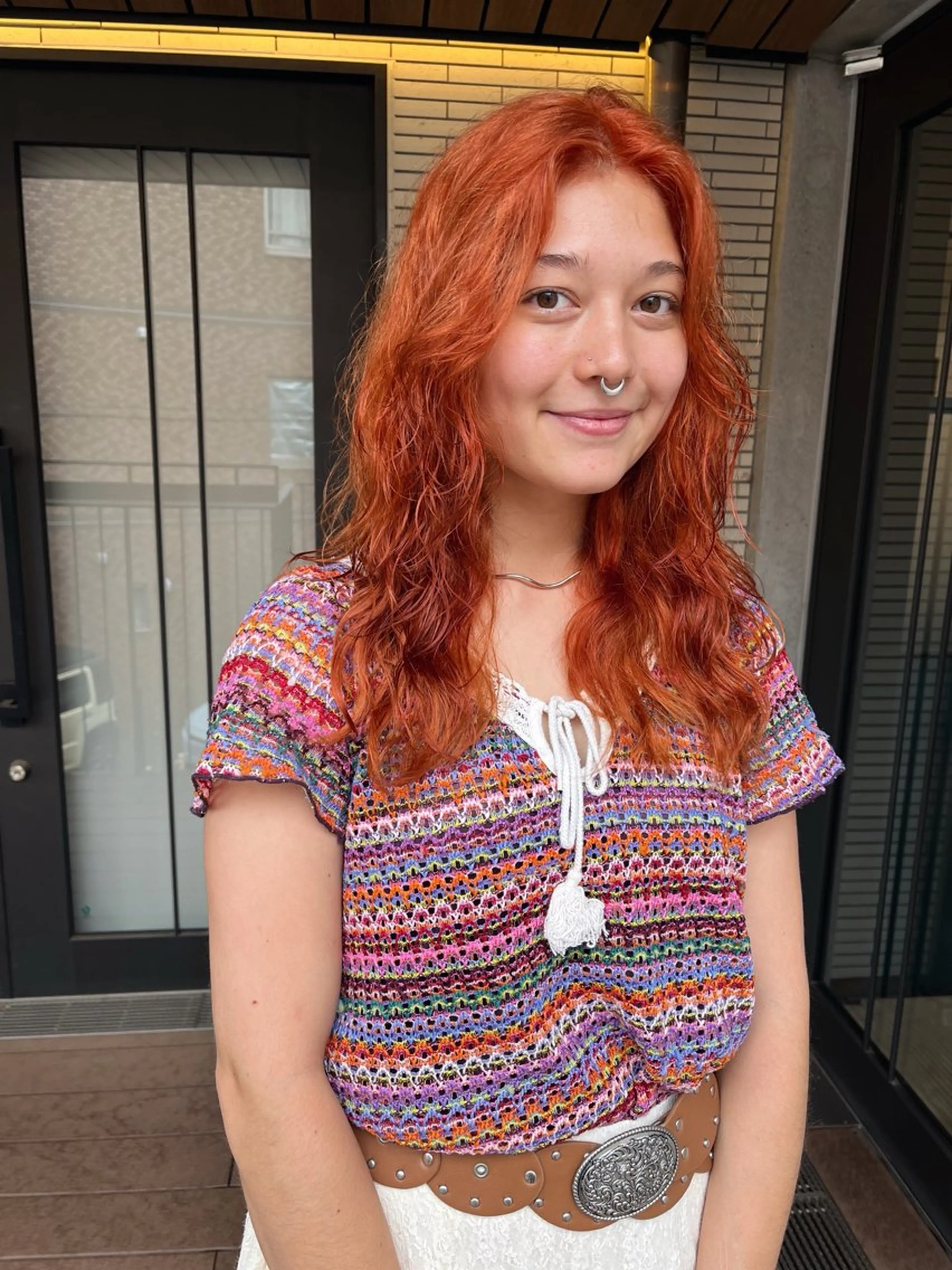 カラー ヘアカラー 暖色カラー 🌼クニトウメイのヘアスタイル