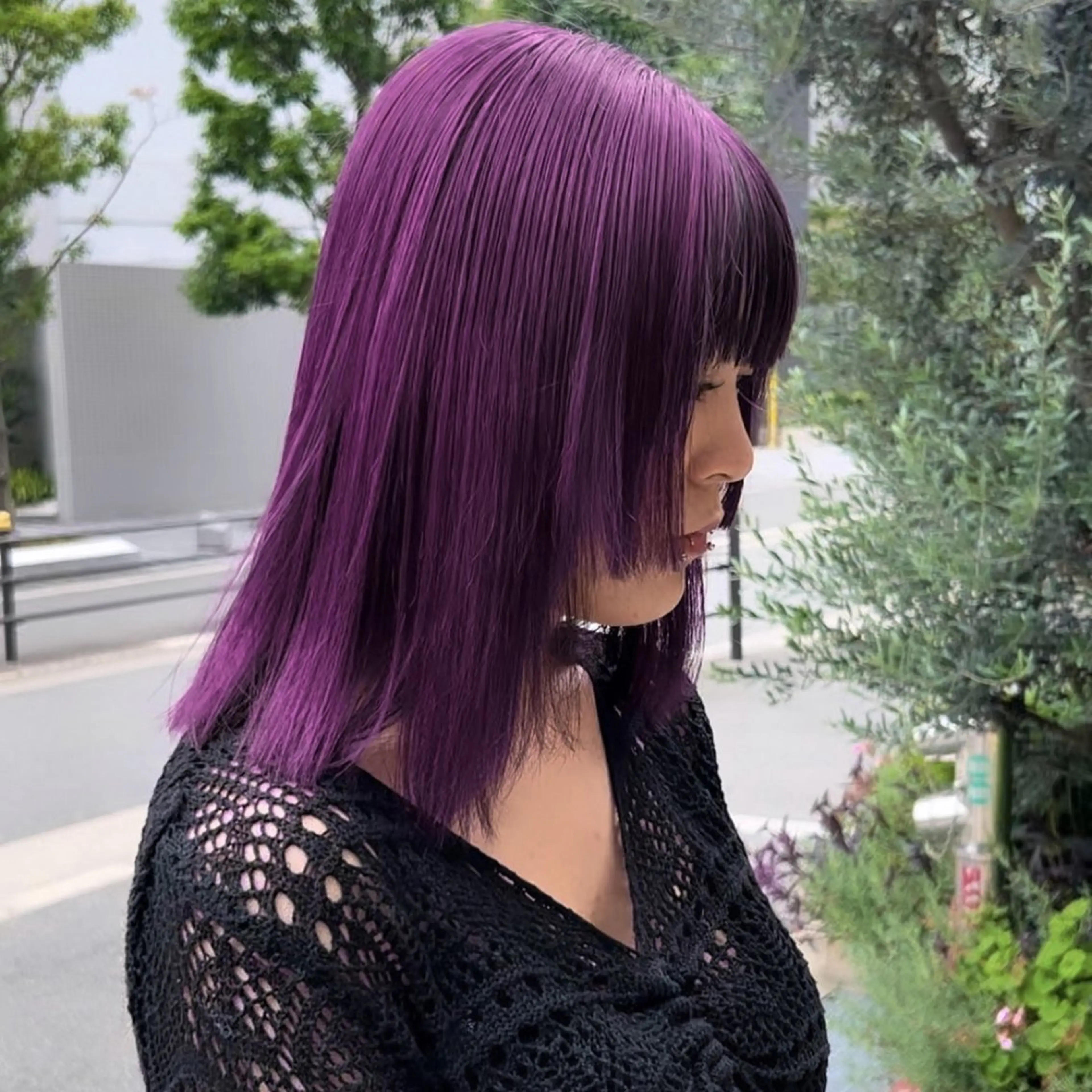 ミディアム カラー yohaku所属・ハイトーン美容師🫧 神崎 源のヘアスタイル
