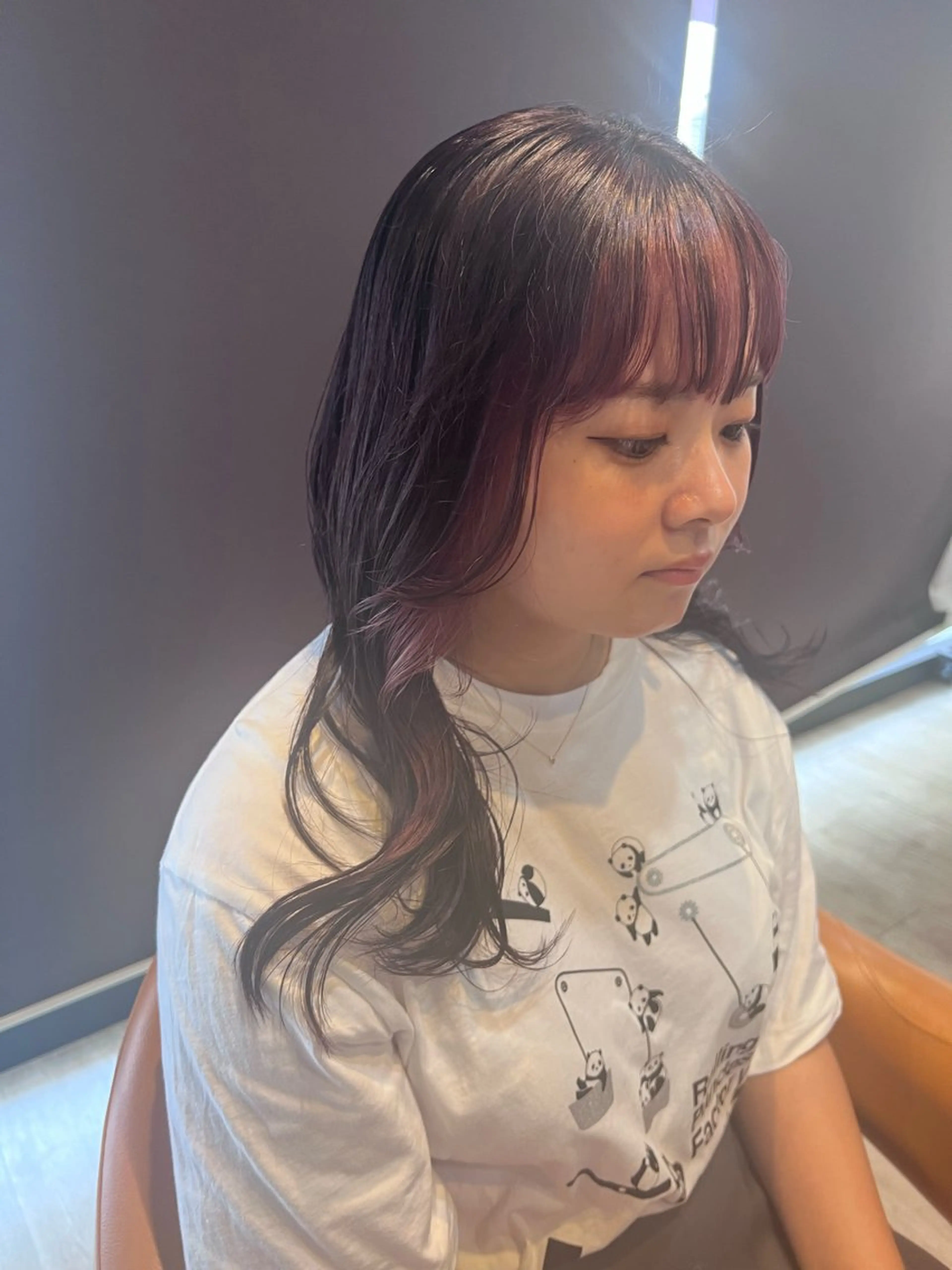ロング パーマモデル 募集中💞栗林 悠のヘアスタイル