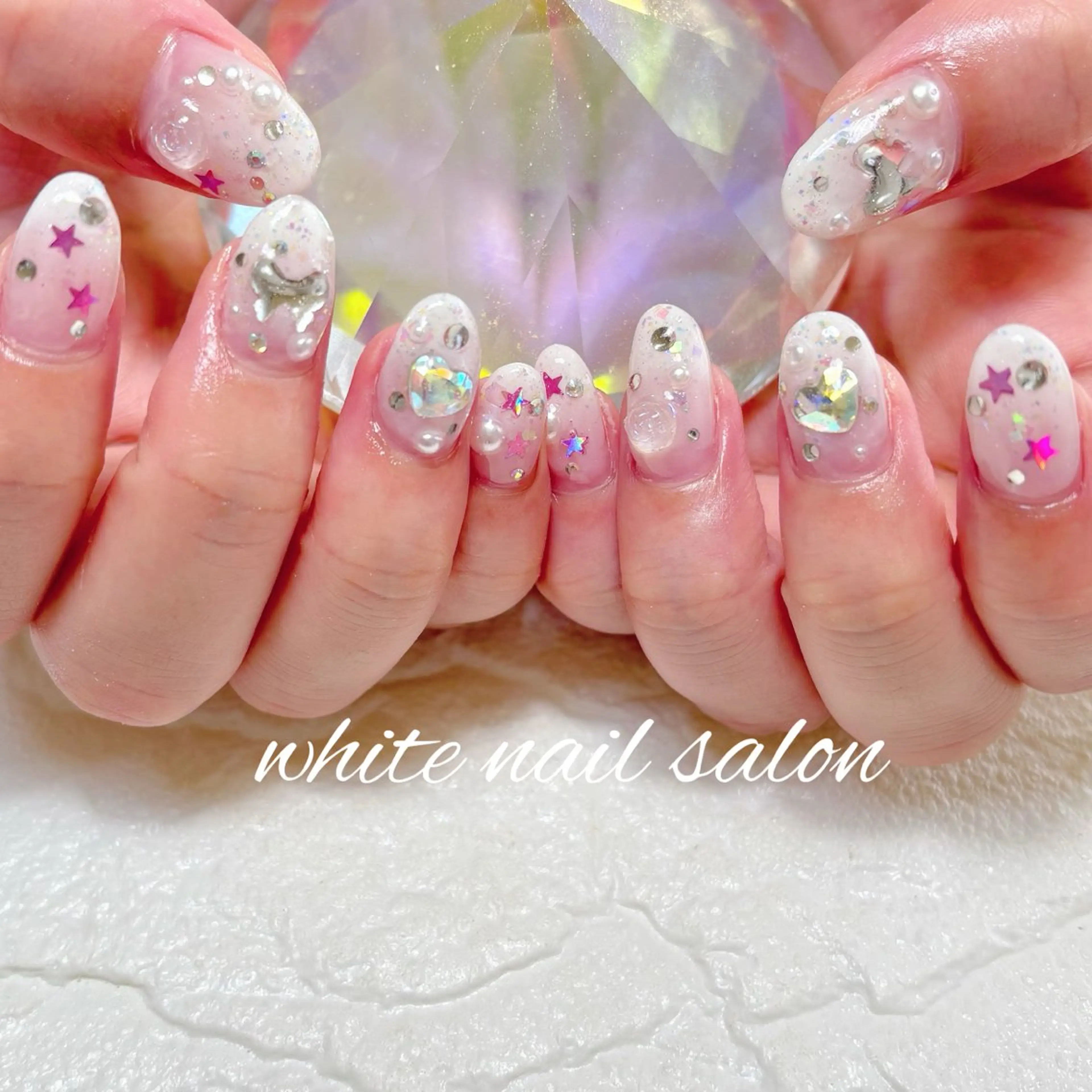 ネイル フットネイル 持ち込み ハンドネイル white nail salonのネイルデザイン