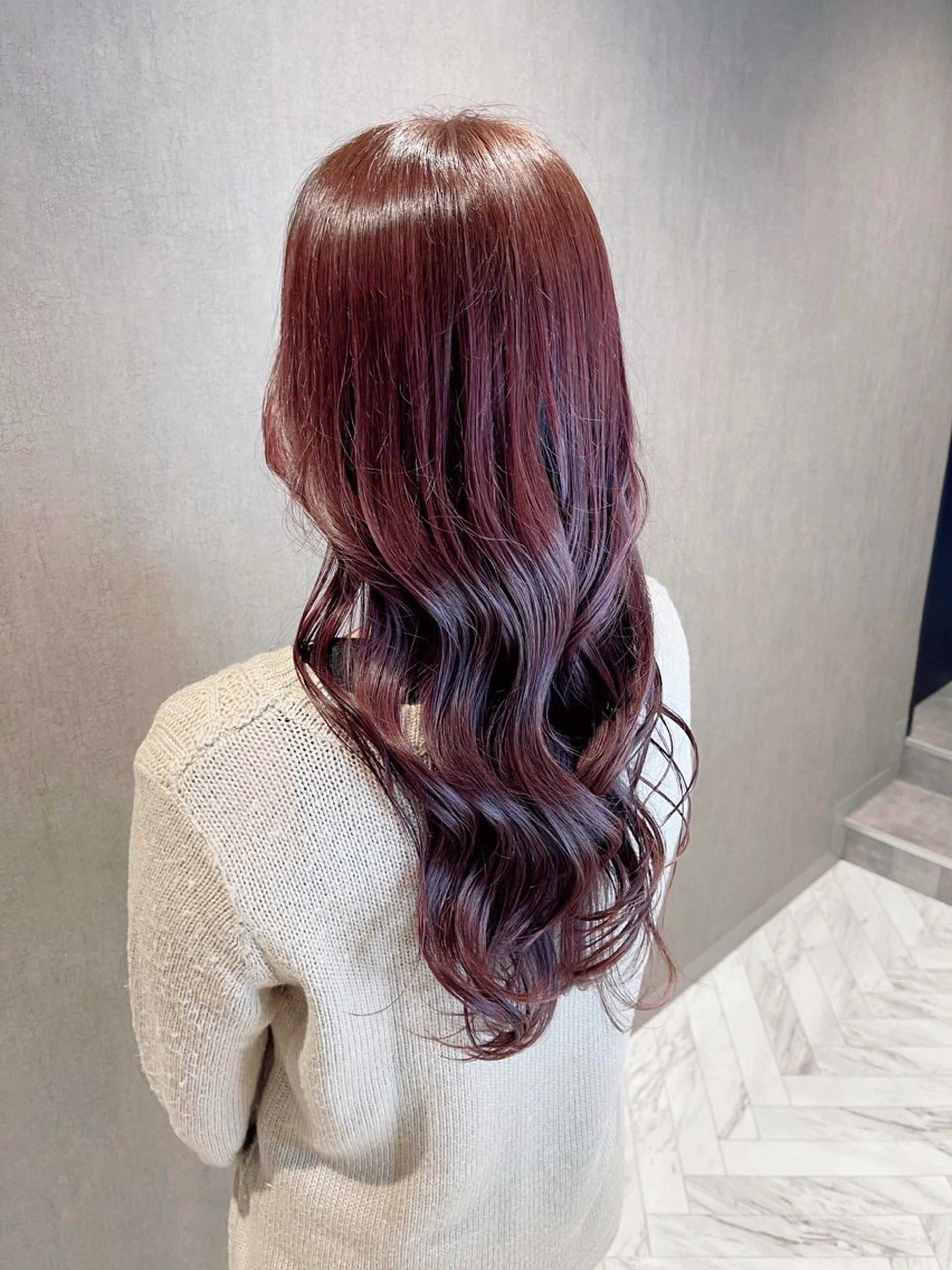 ロング カラー ブラウンカラー ピンクカラー ピンクブラウン ヘアカラー エクステ 透明感カラー/艶髪/ エクステ/HIROのヘアスタイル