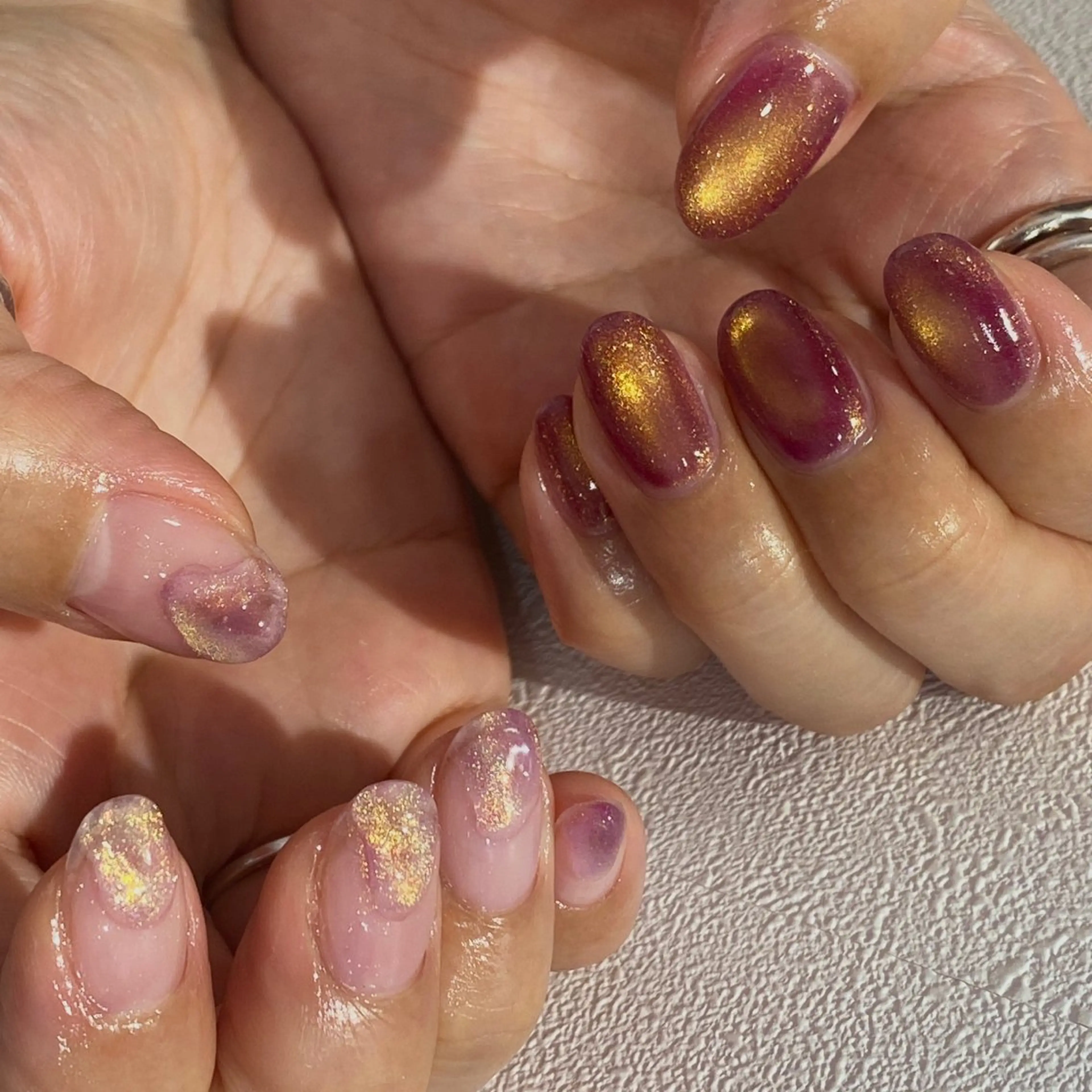 ネイル ハンドネイル NINEnami ニュアンスネイルのネイルデザイン