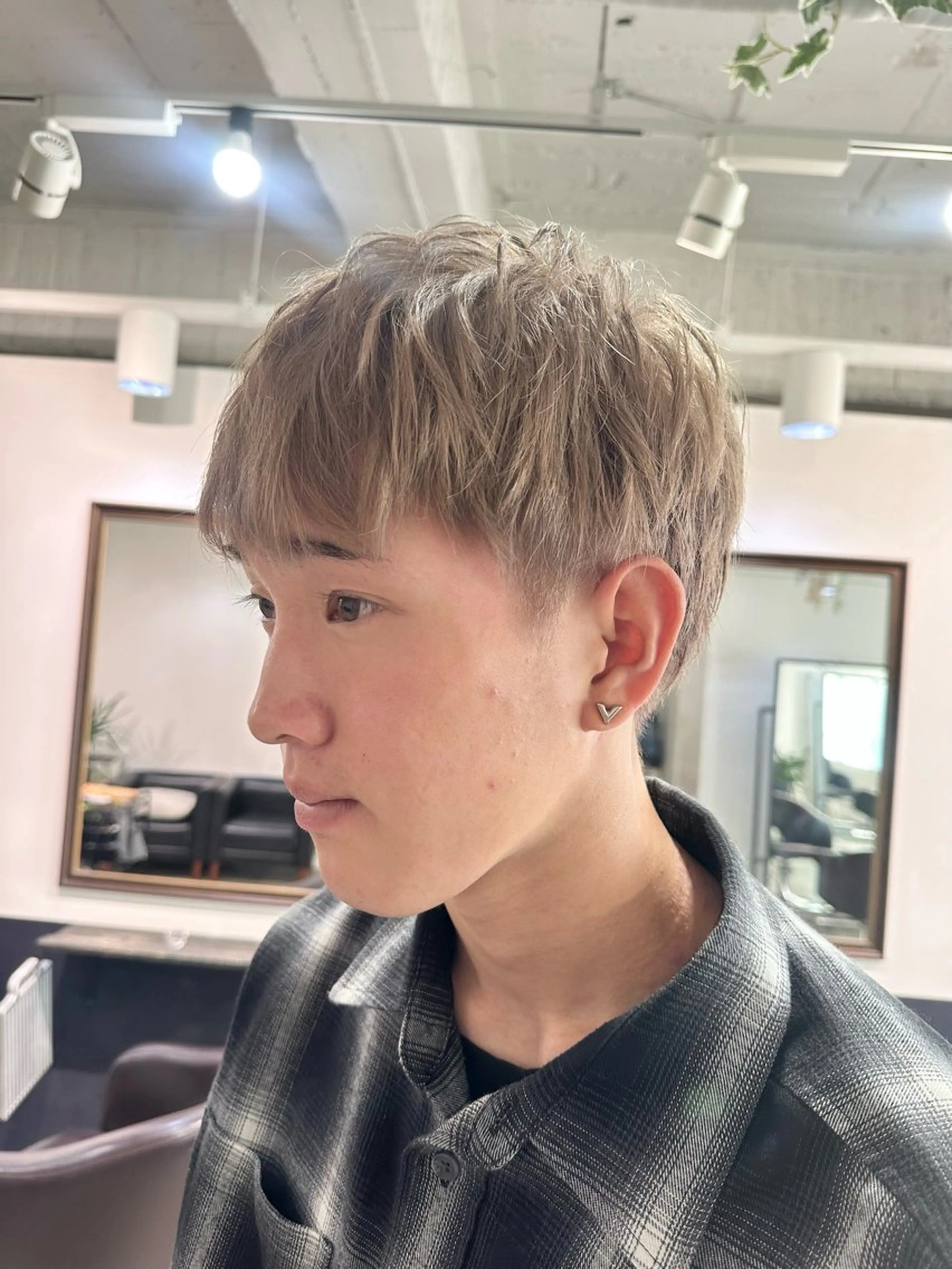 ショート カラー メンズ カット 【バレイヤージュ】 kentoのヘアスタイル