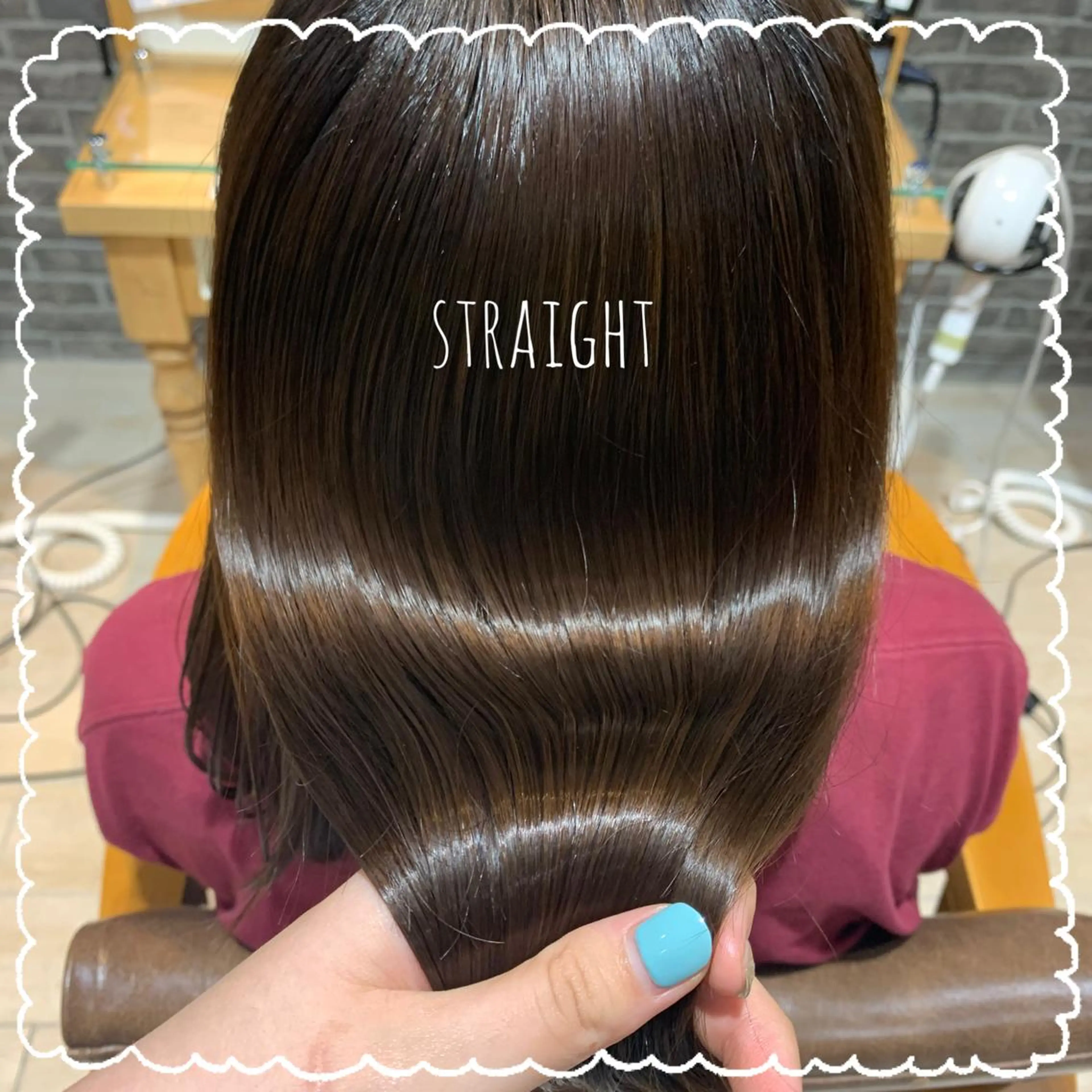 セミロング 縮毛矯正 Ami 🕊✨のヘアスタイル