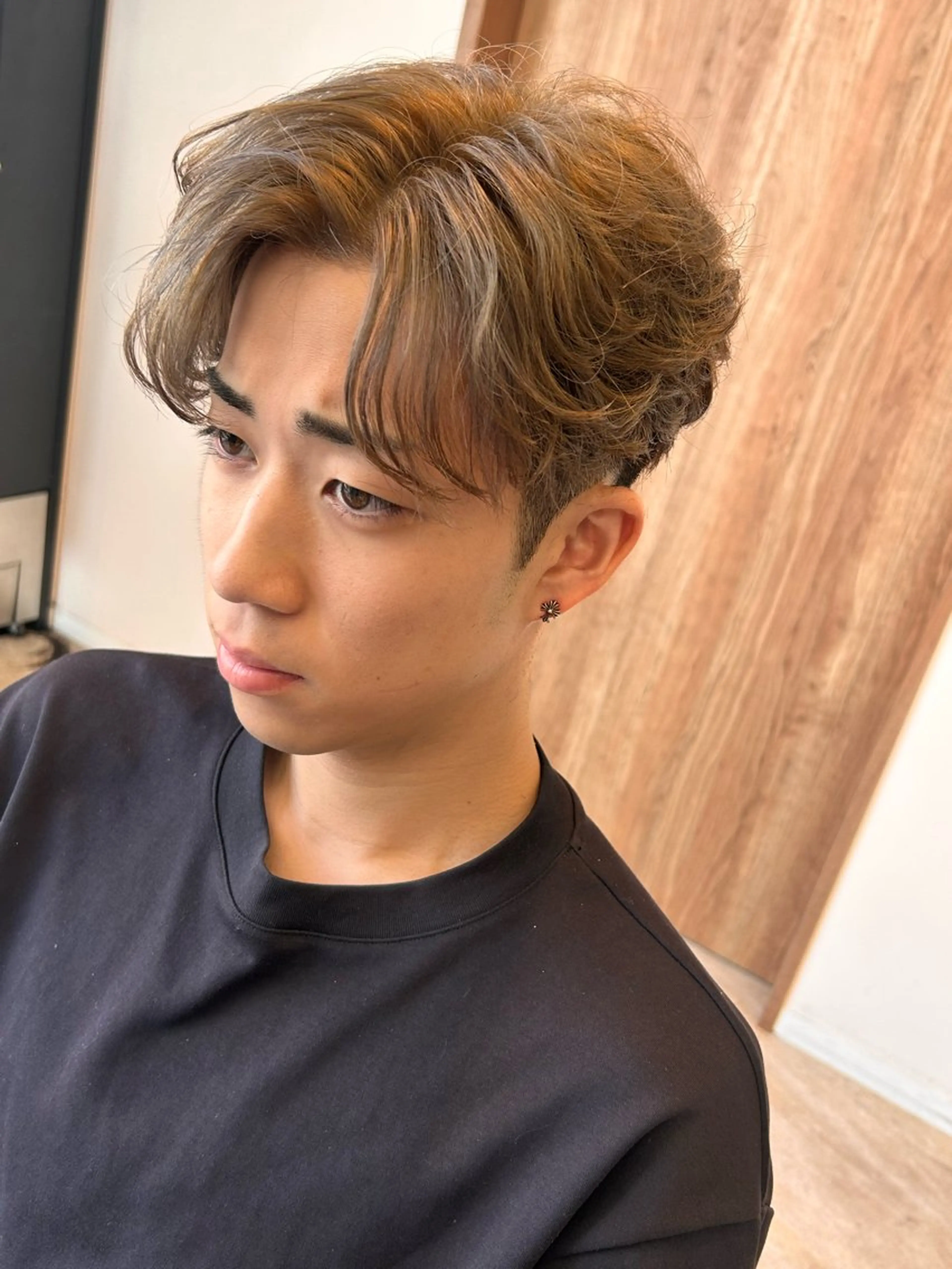 ショート パーマ メンズ カット ヘアカラー EARTH大宮宮原店所属・🔥メンズ特化🔥 rikuのヘアスタイル