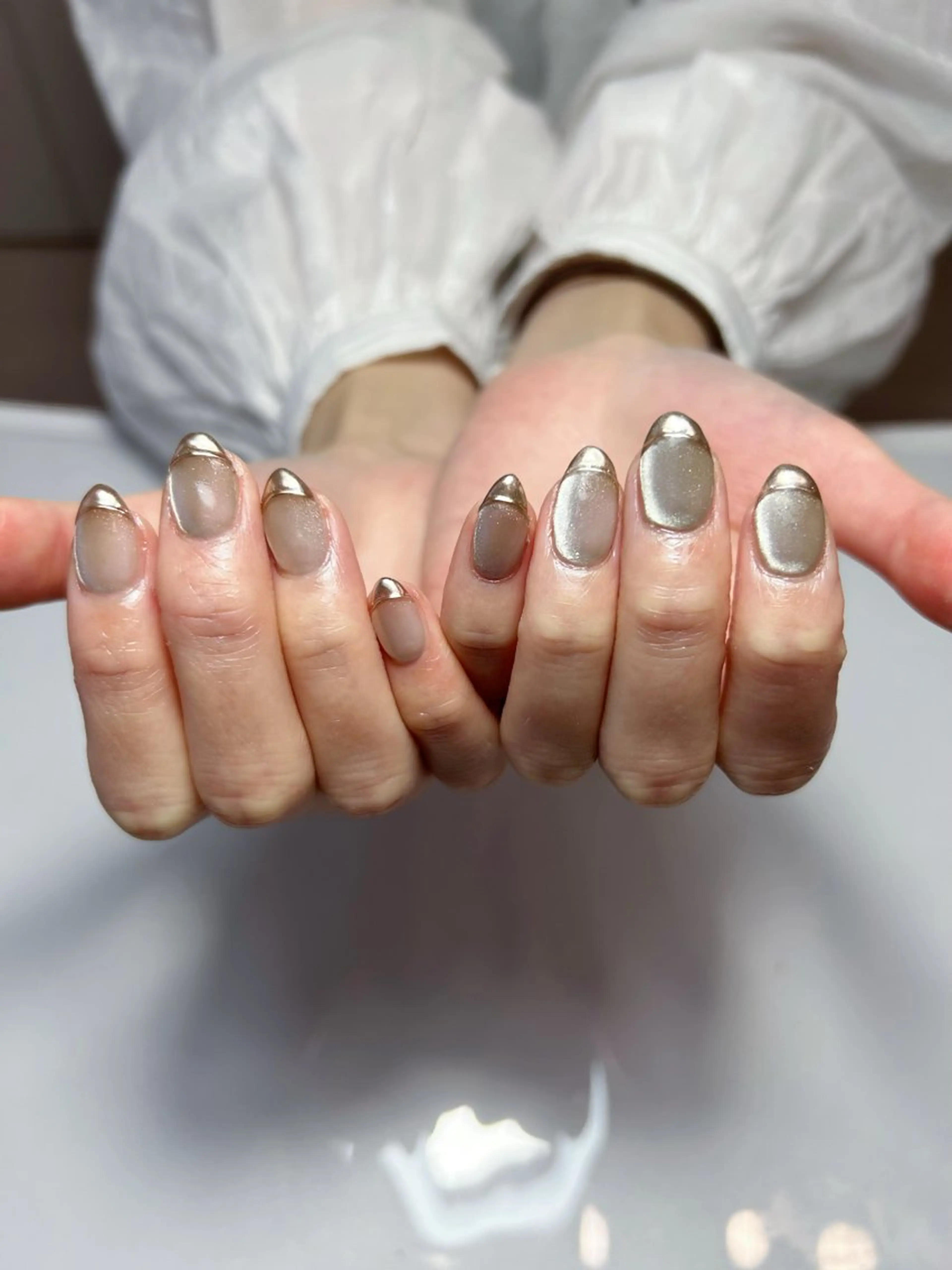 ネイル マグネットネイル ミラーネイル Uni. ___nailのネイルデザイン