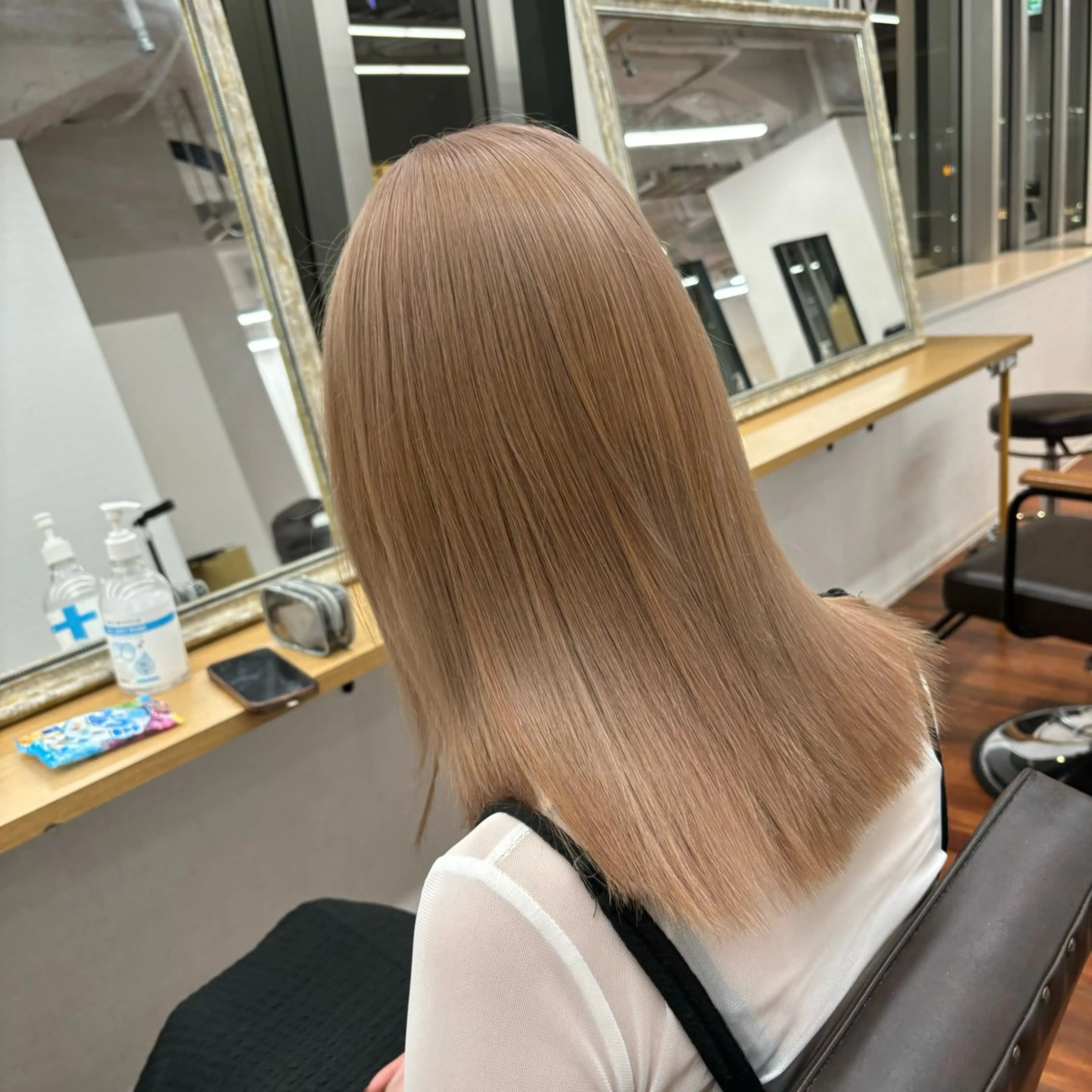 ミディアム カラー ヘアアレンジ カット ヘアカラー トリートメント グランルッソ所属・✨岡山バレイヤージュ ハイライト✨のヘアスタイル