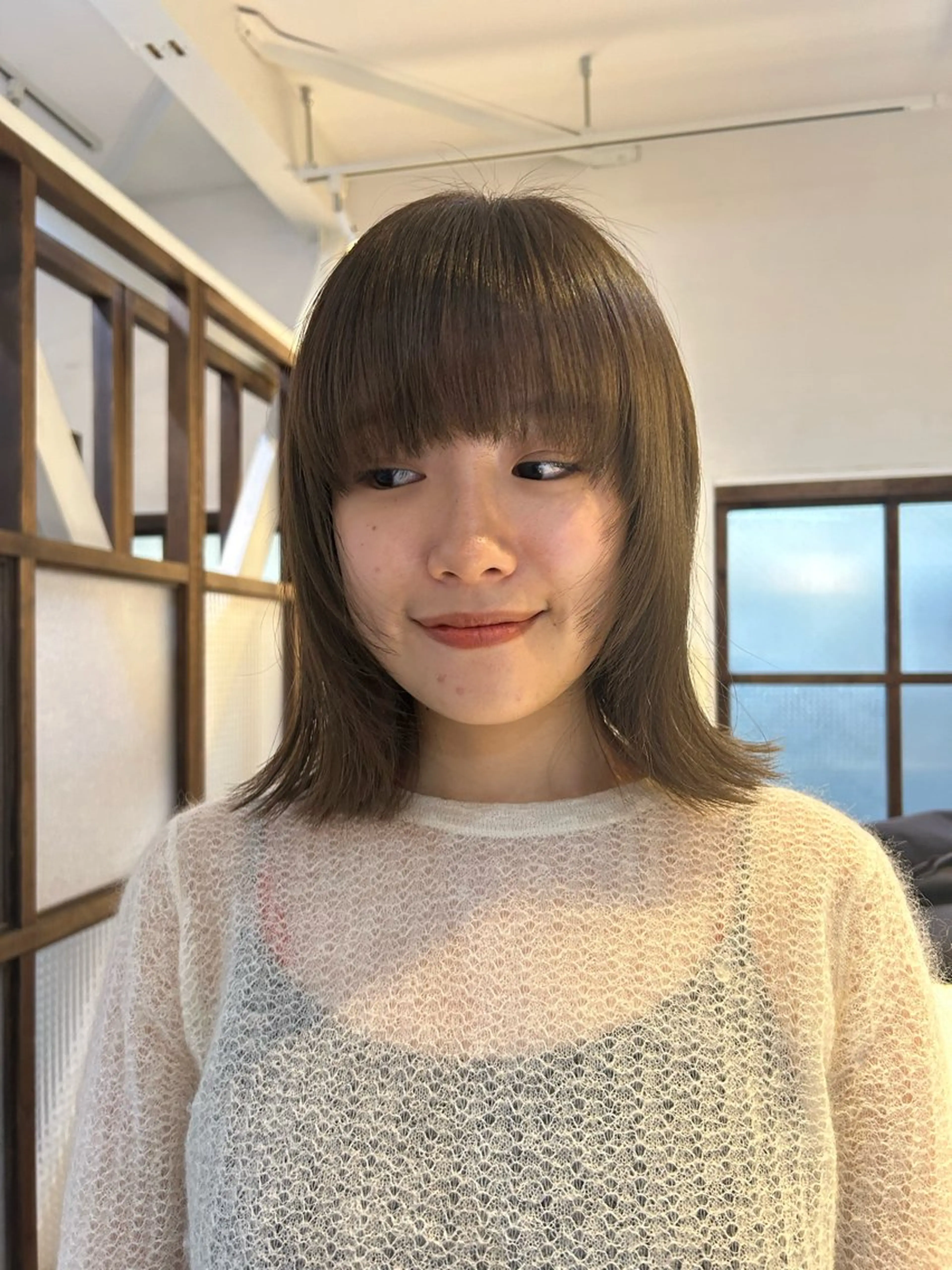 ミディアム カット ヘアカラー トリートメント MOMOKA💫 YARD【学芸大学】のヘアスタイル