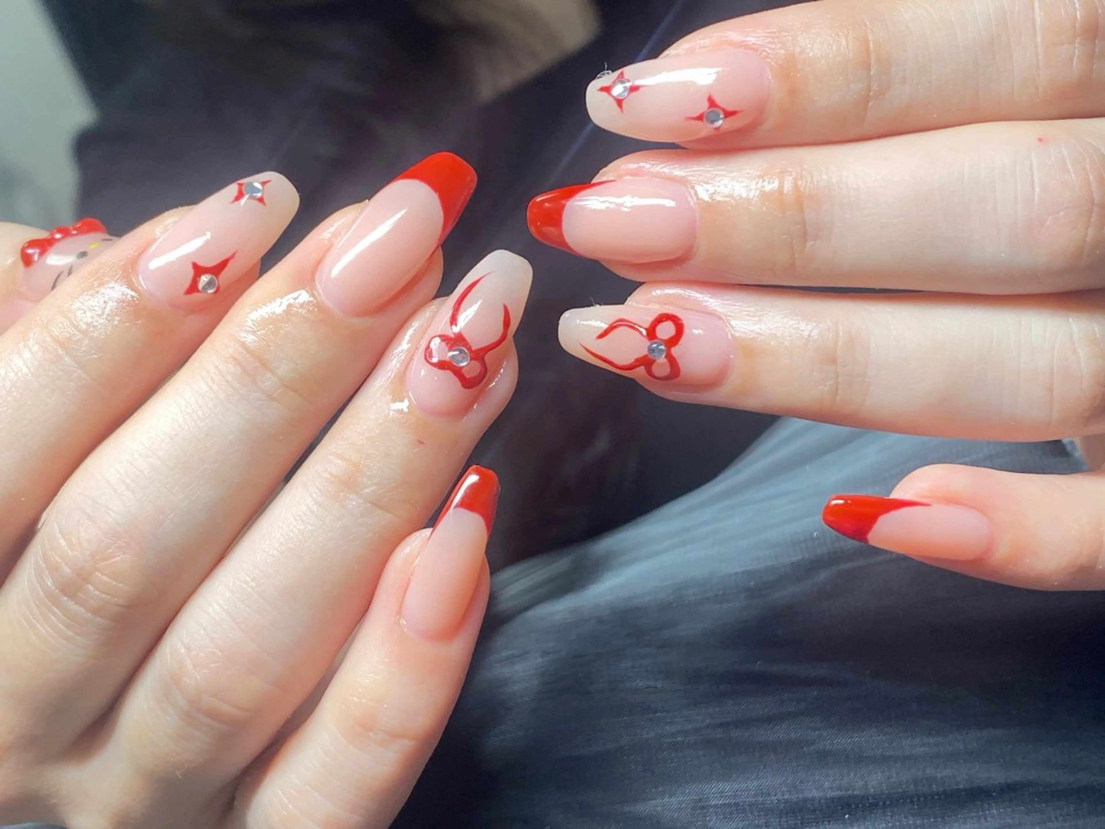 ネイル 長さ出し フットネイル ジェルネイル 韓国ネイル マグネットネイル ハンドネイル Nail Annのネイルデザイン